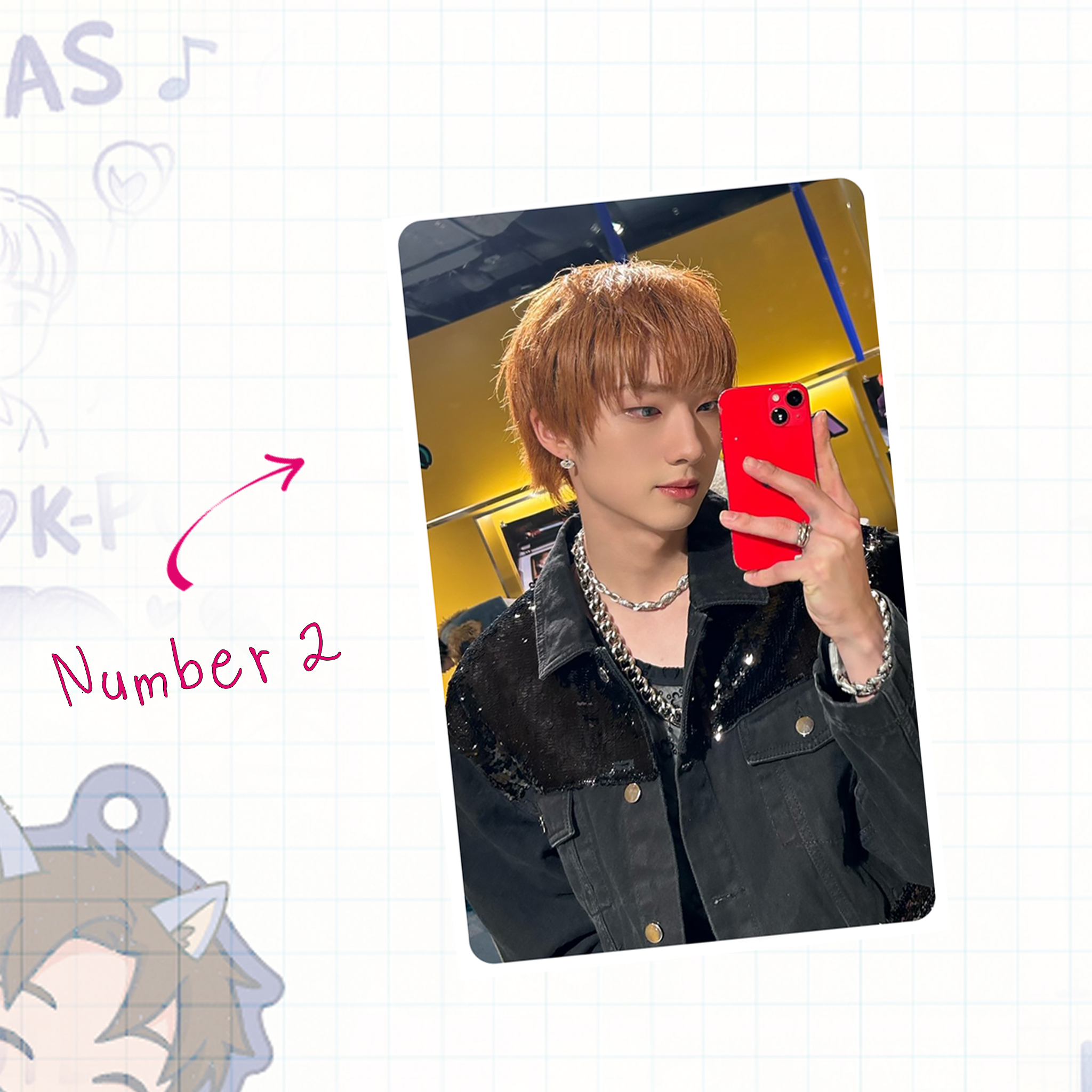 P1H - Ji handmade photocards kpop inspired - Set 1