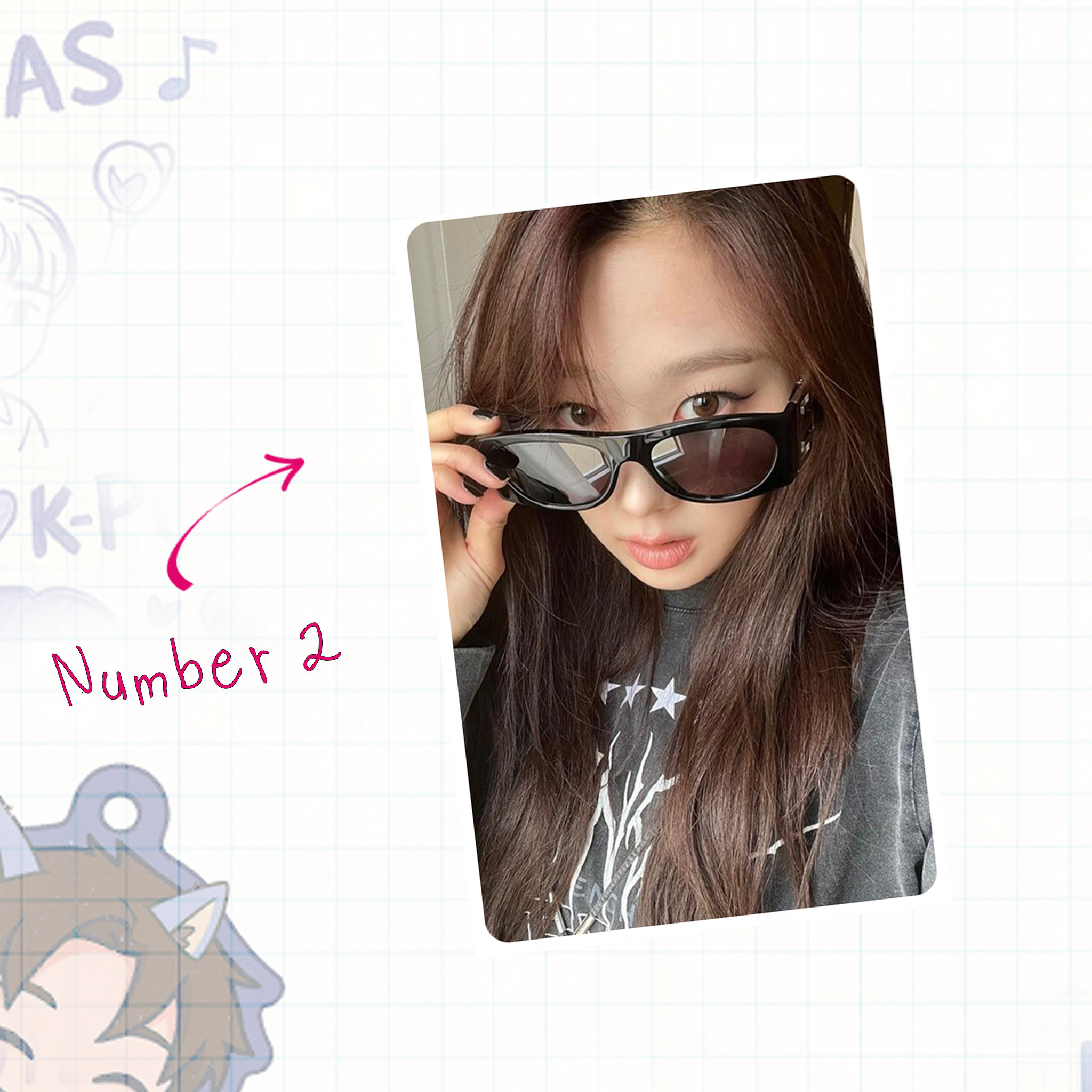 Aesp - Gigi handmade photocards kpop inspired - Set 1