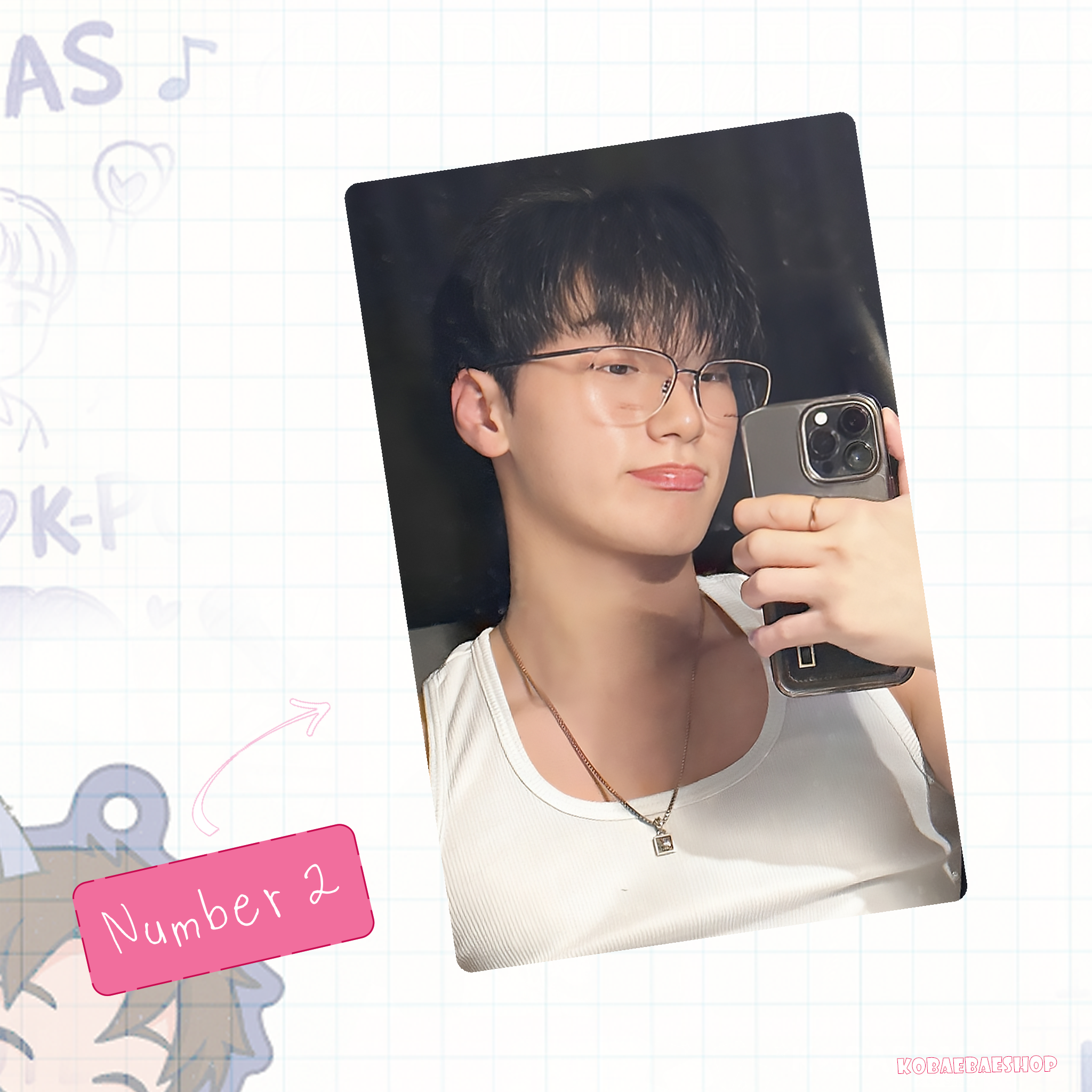 Atz - San Handmade photocards kpop inspired - Bias Set 2