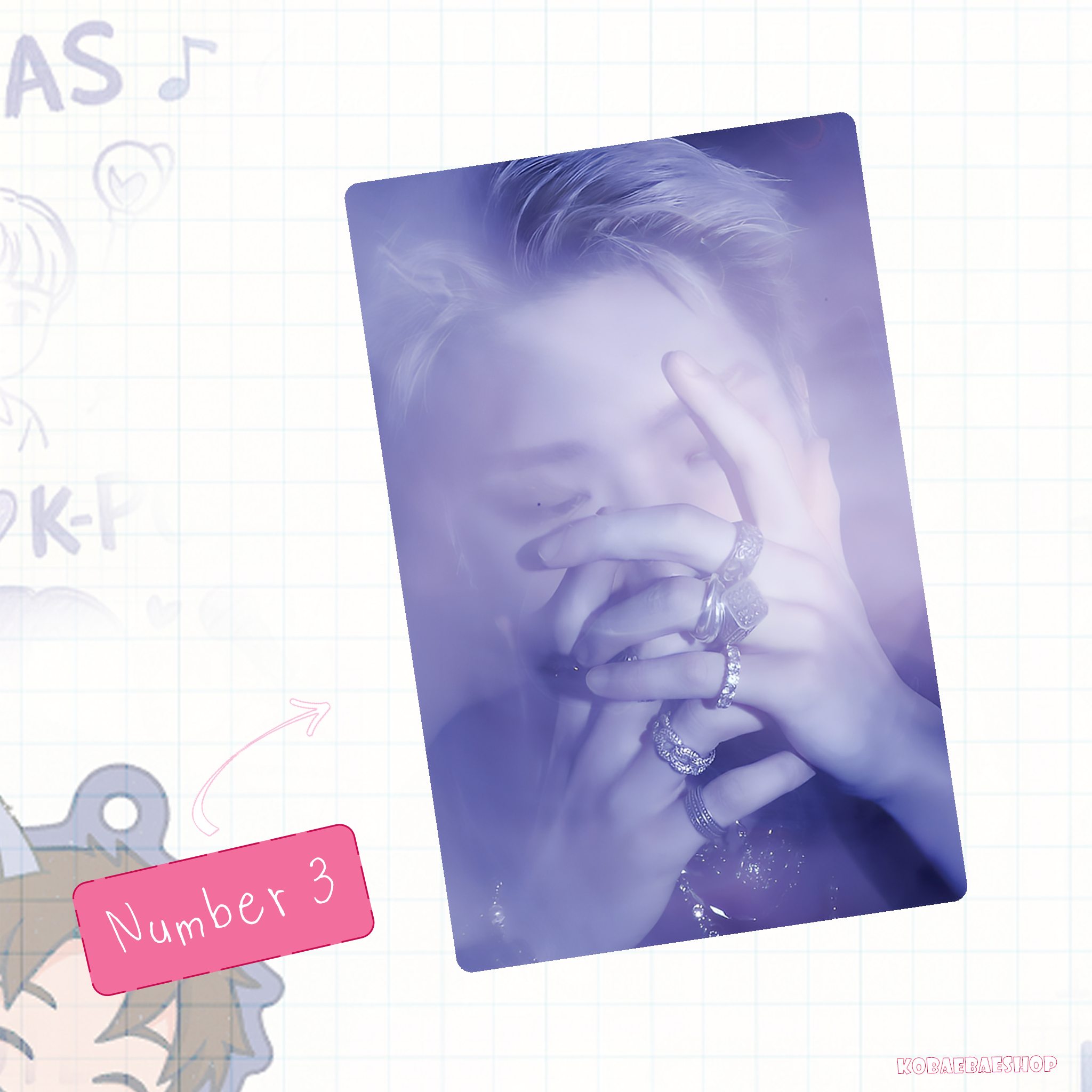 Atz - Mingi Handmade photocards kpop inspired - Bias Set 2