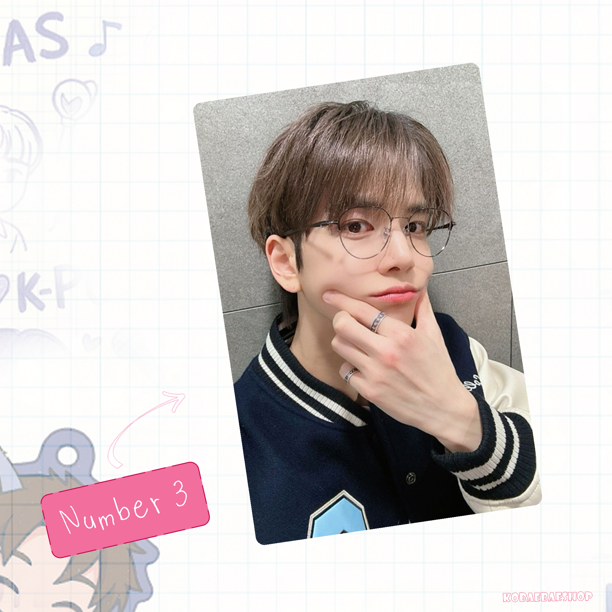 The Boyz - Younghoon handmade photocards kpop inspired - Set 1
