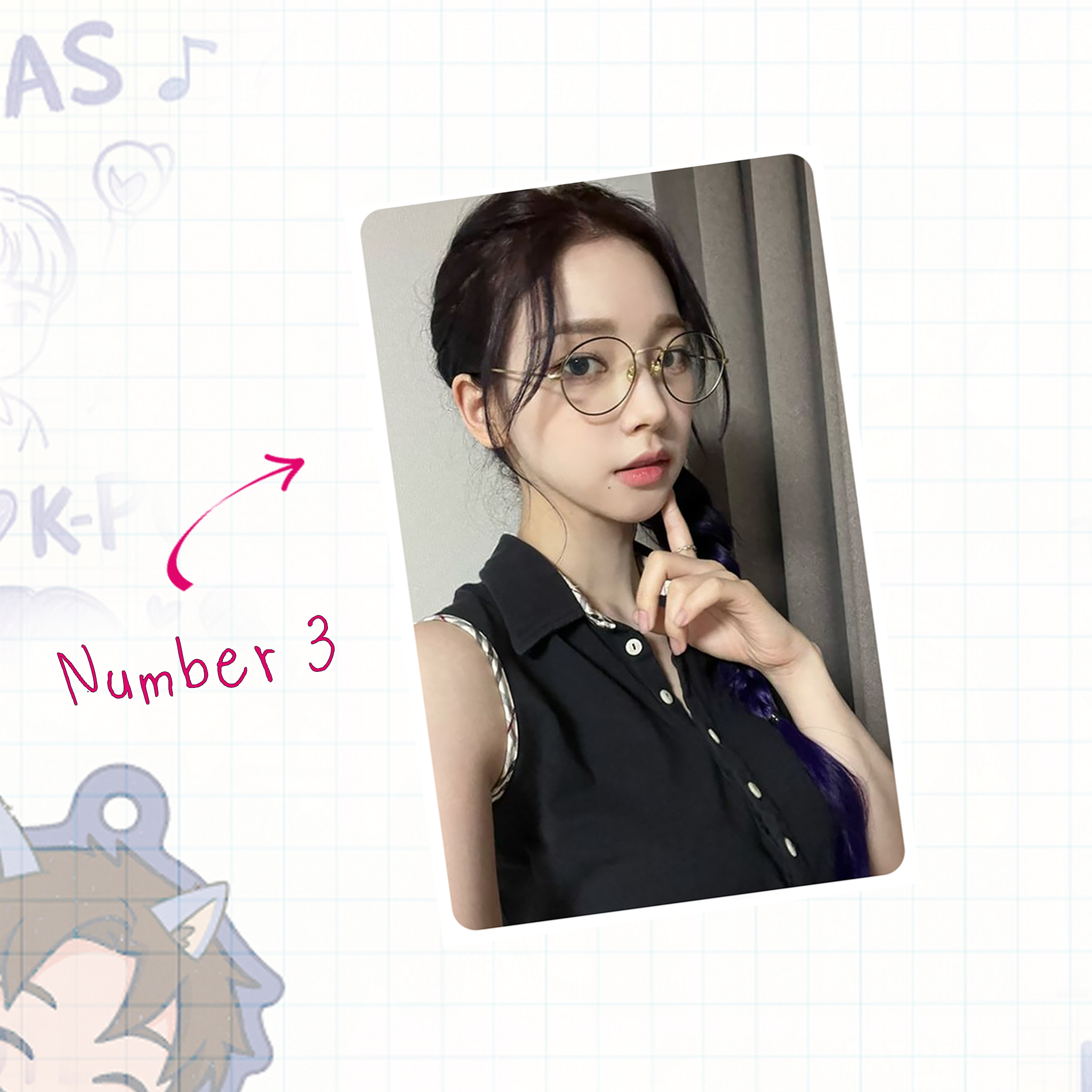 Aesp - Rina handmade photocards kpop inspired - Set 1