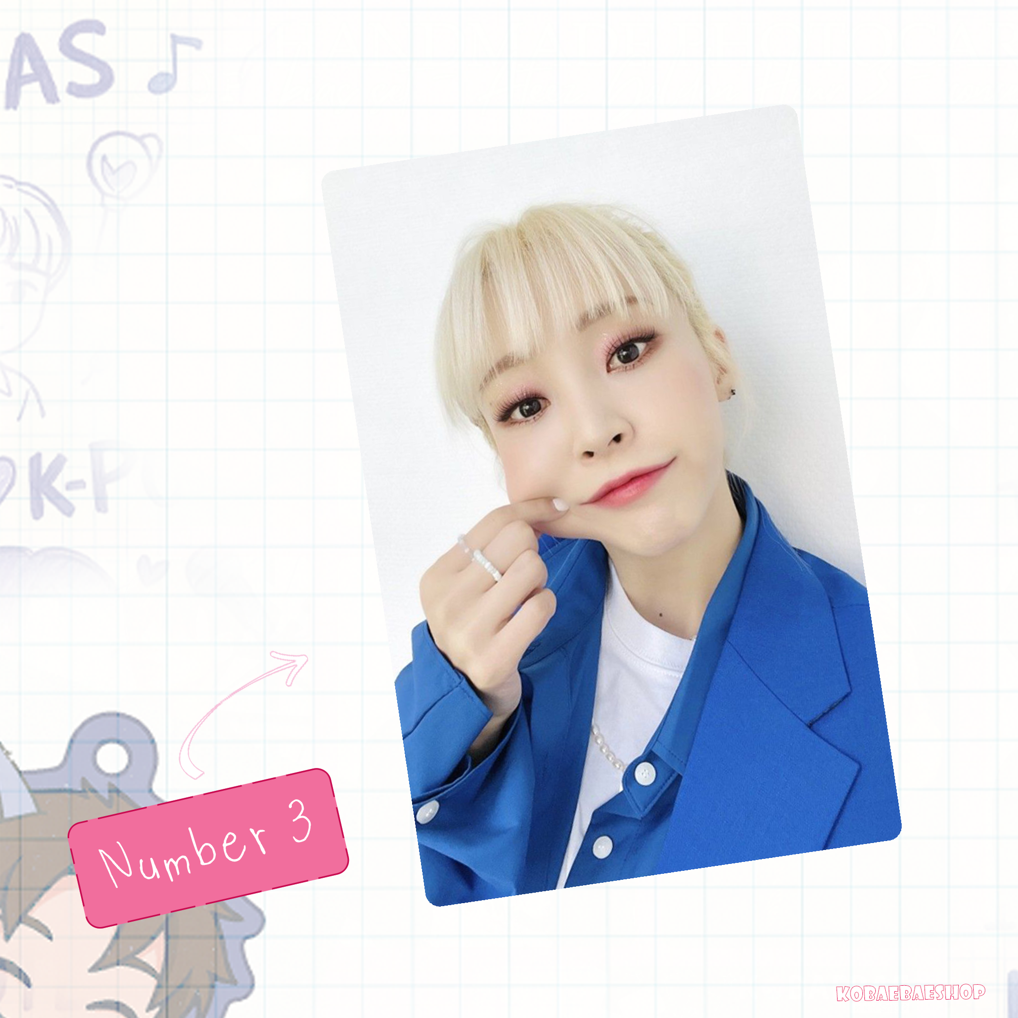 Mamoo - Moonbyul handmade photocards kpop inspired - Set 1