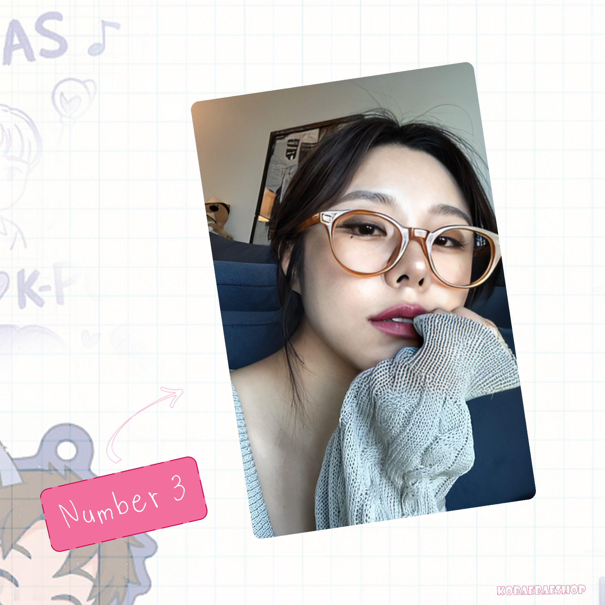 Mamoo - Wheein handmade photocards kpop inspired - Set 1