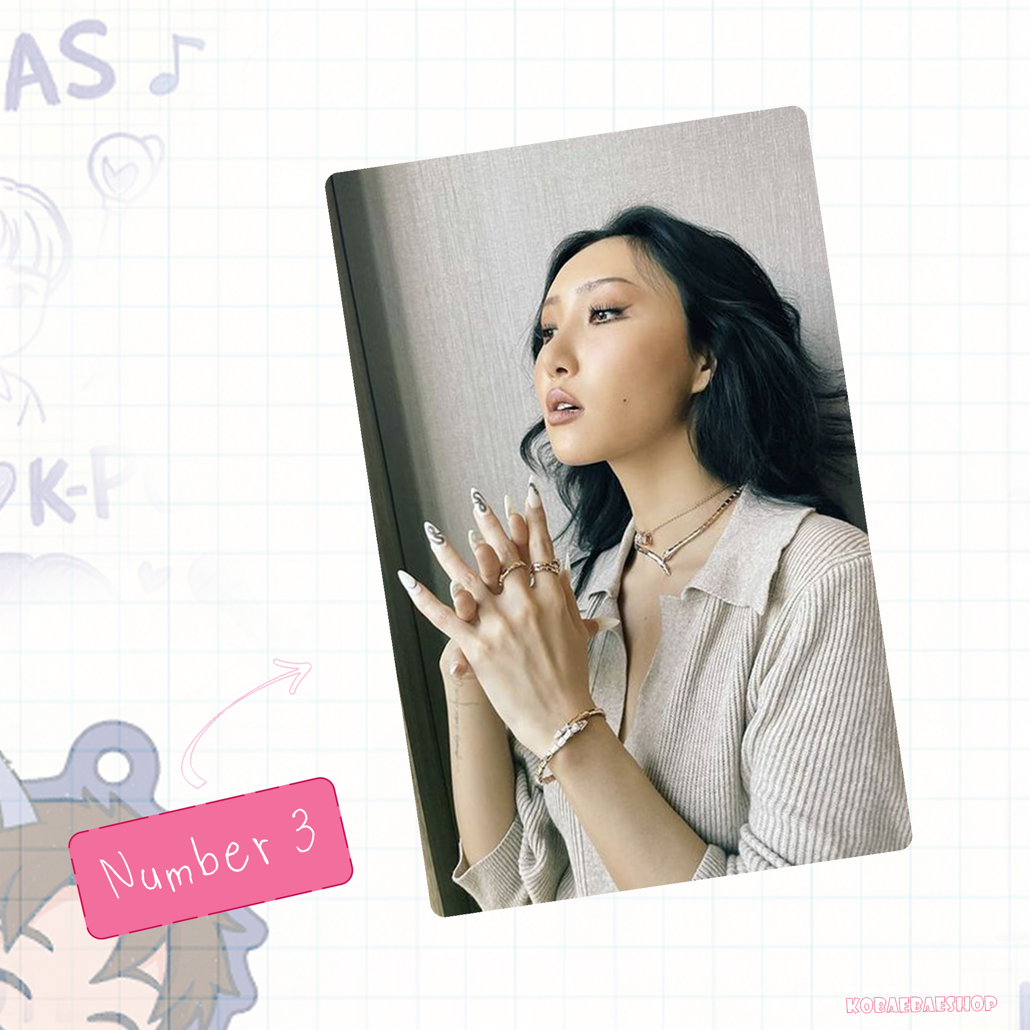 Mamoo - Hwa handmade photocards kpop inspired - Set 1