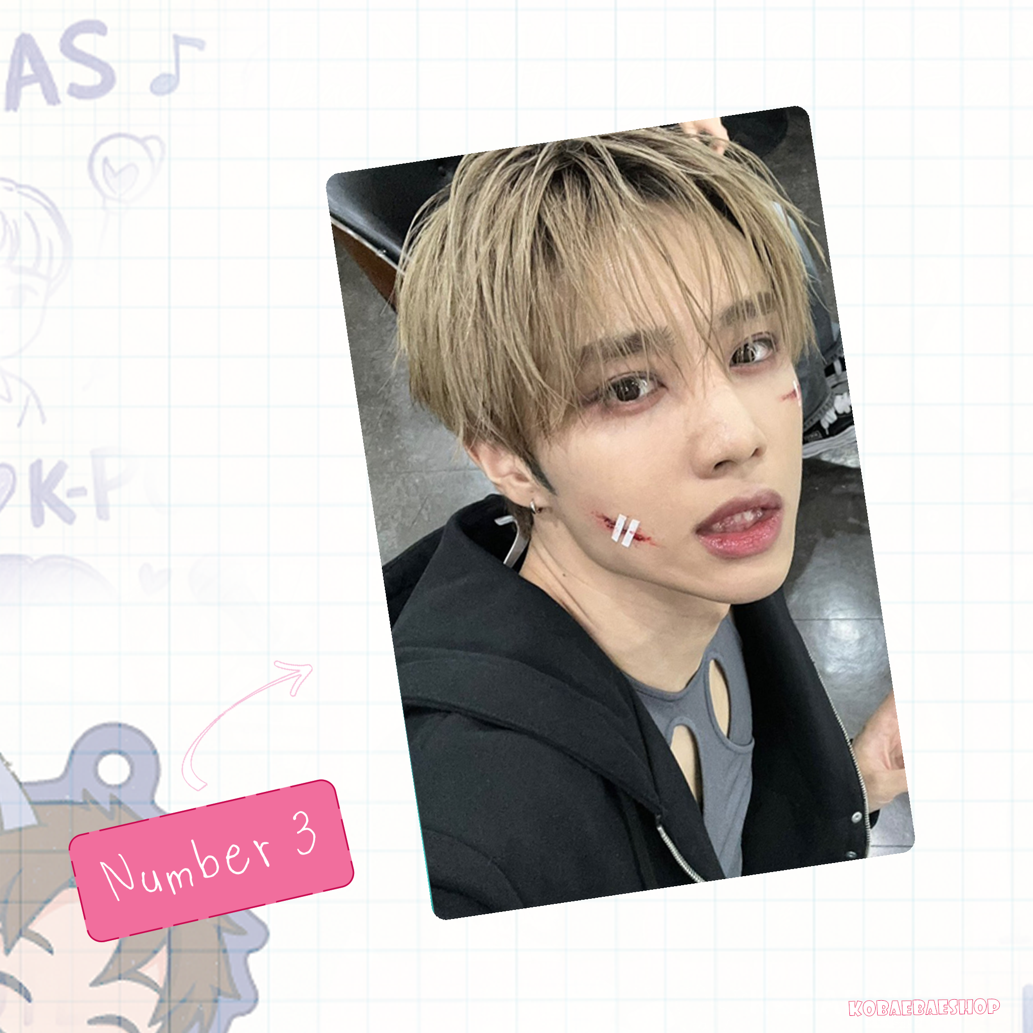 The Boyz - Sunwoo handmade photocards kpop inspired - Set 1