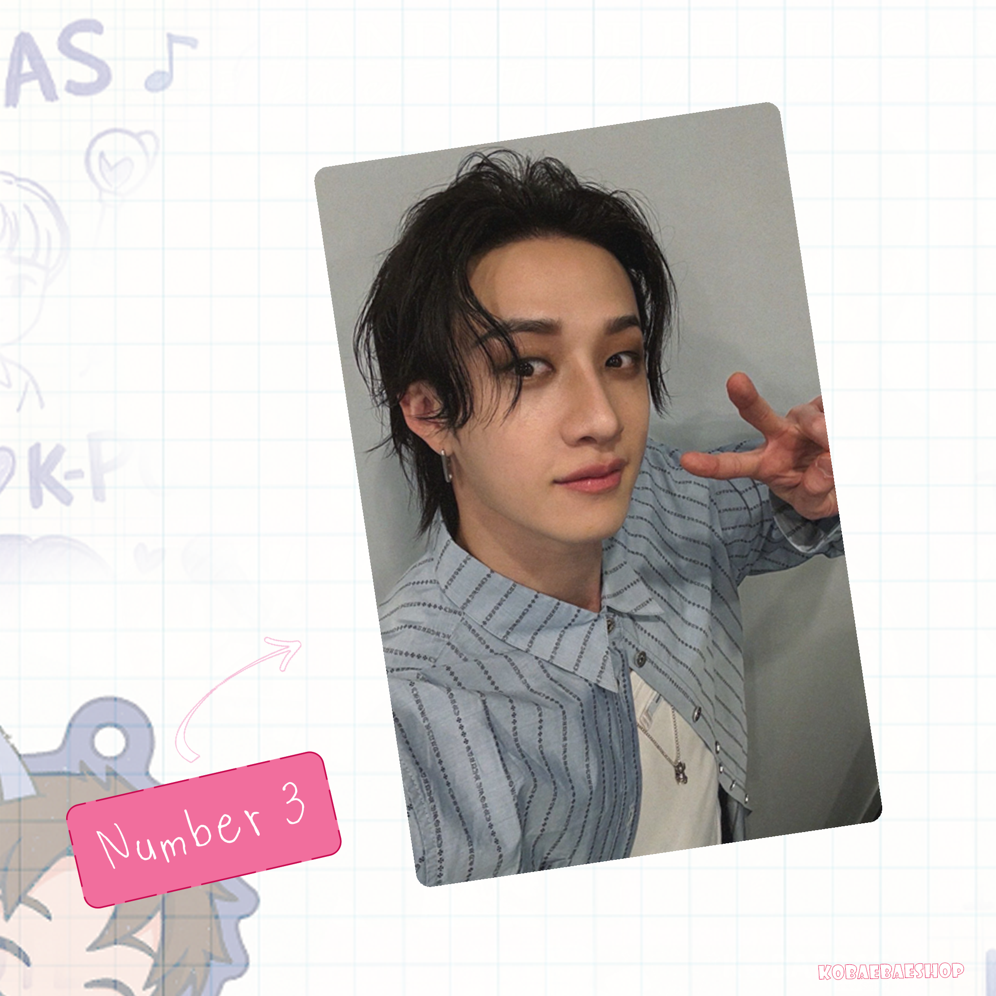 Skz - Chan handmade photocards kpop inspired - Set 2
