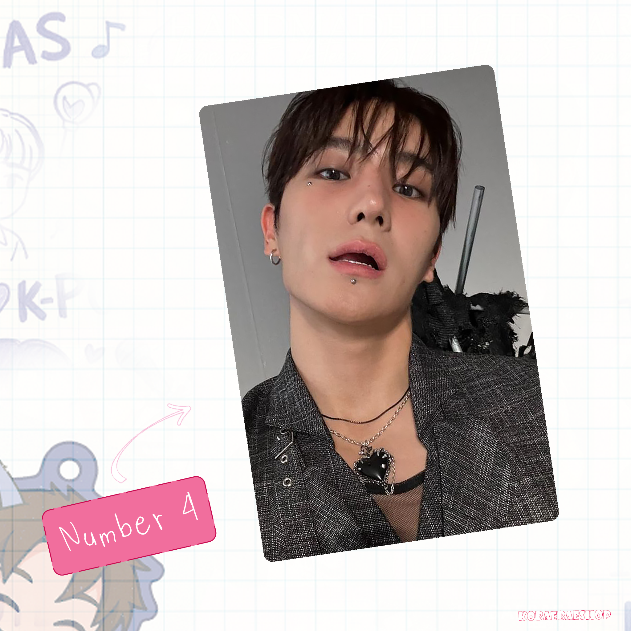 The Boyz - Hyunjae handmade photocards kpop inspired - Set 1