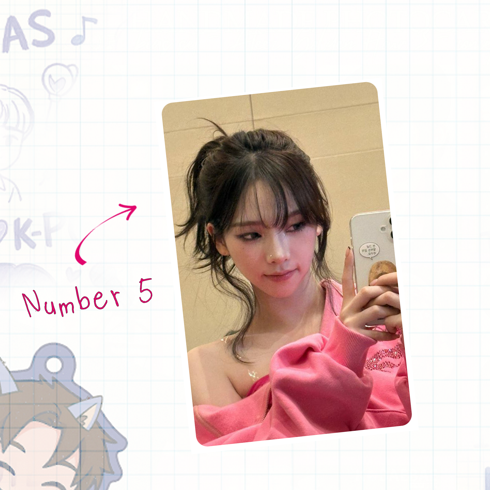 Aesp - Rina handmade photocards kpop inspired - Set 1