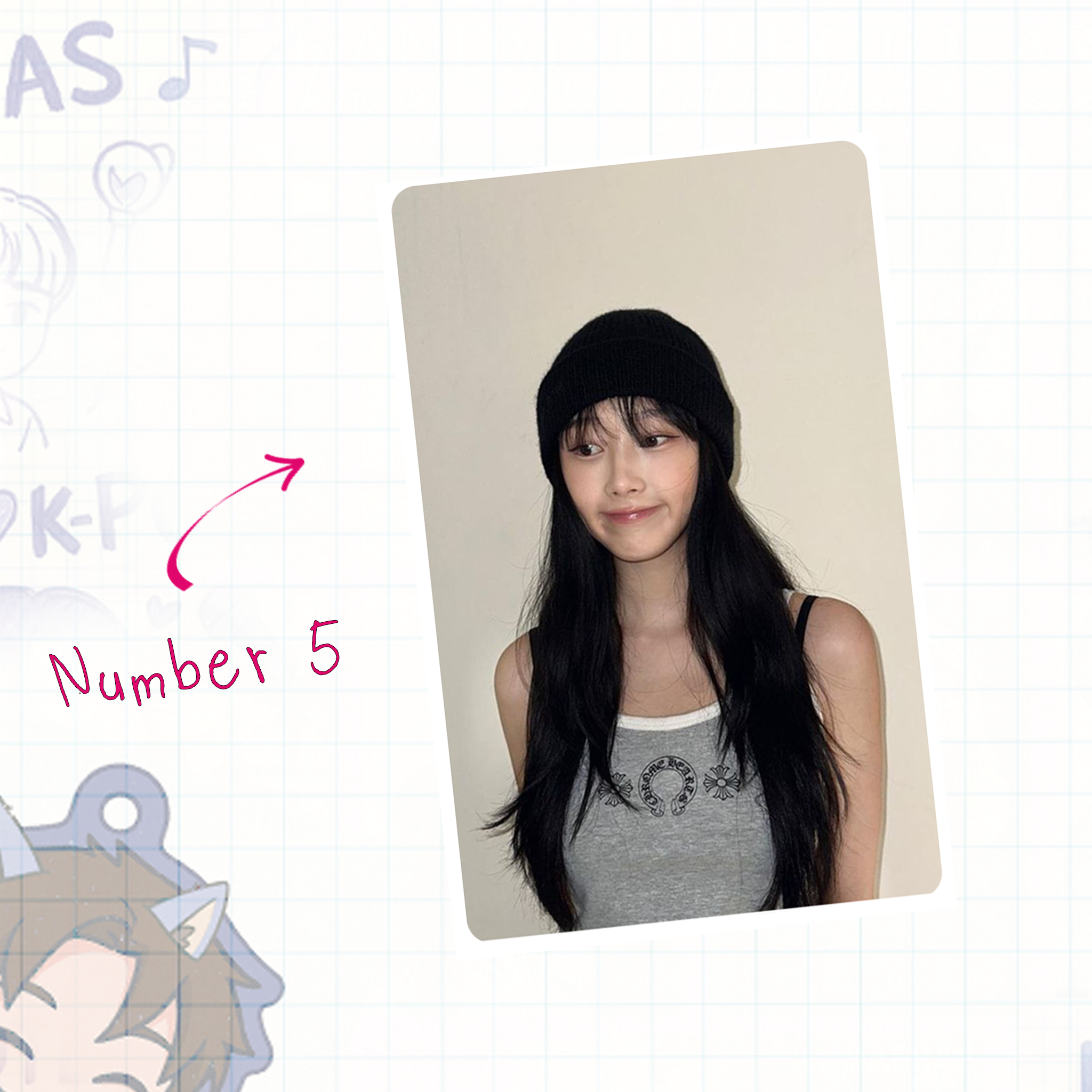 Aesp - Gigi handmade photocards kpop inspired - Set 1