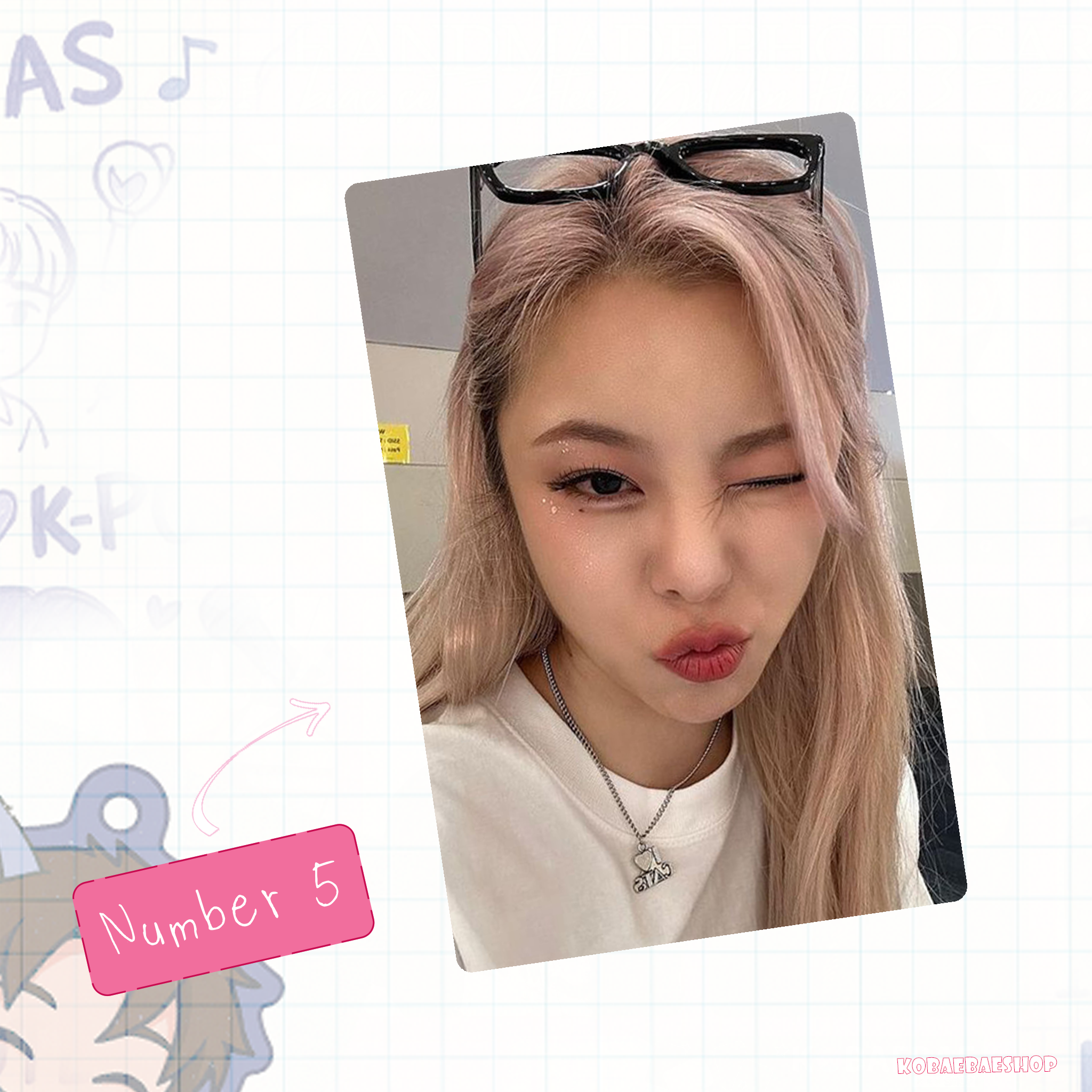 Mamoo - Wheein handmade photocards kpop inspired - Set 1