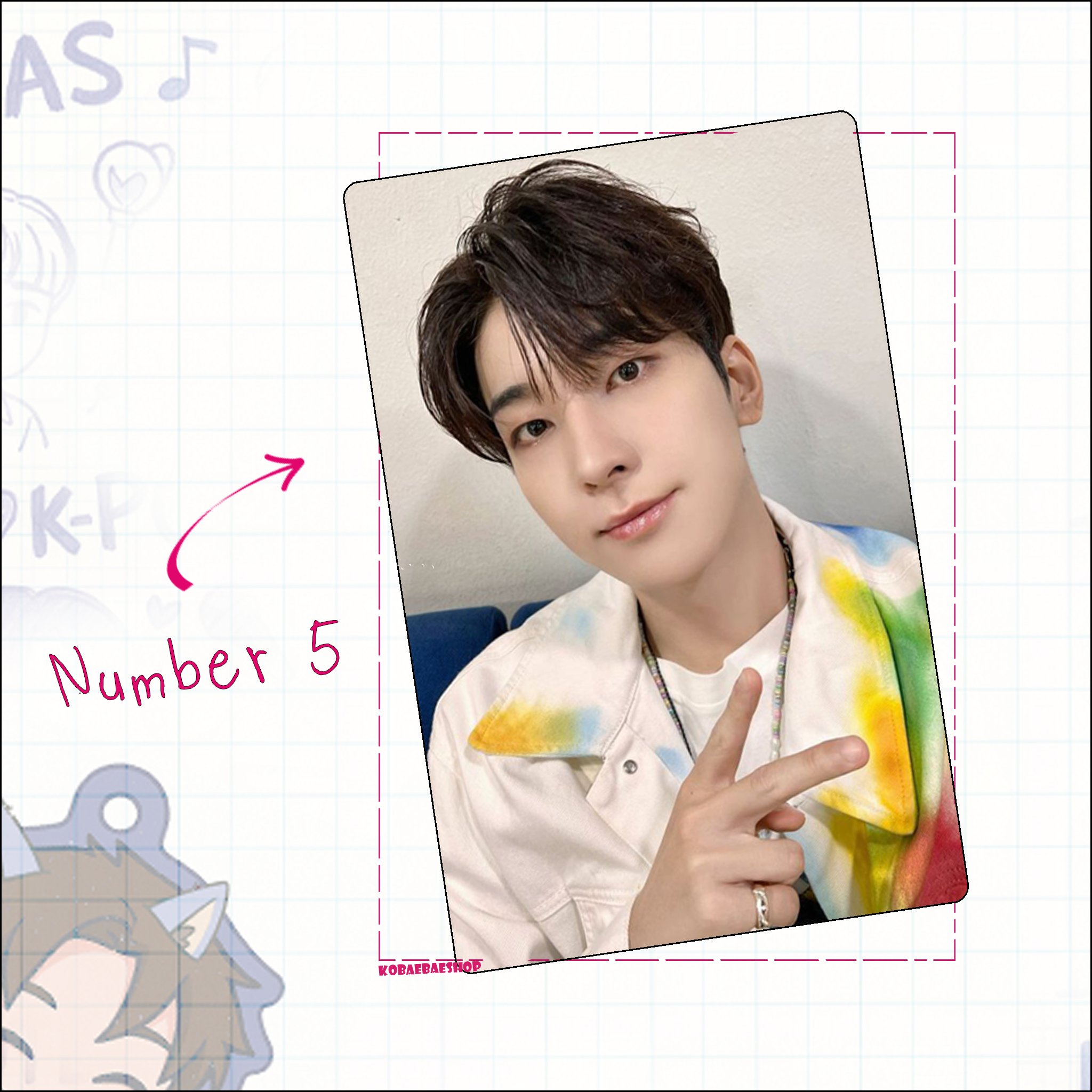 Svt - Wonwoo Handmade photocards kpop inspired - Bias Set 1
