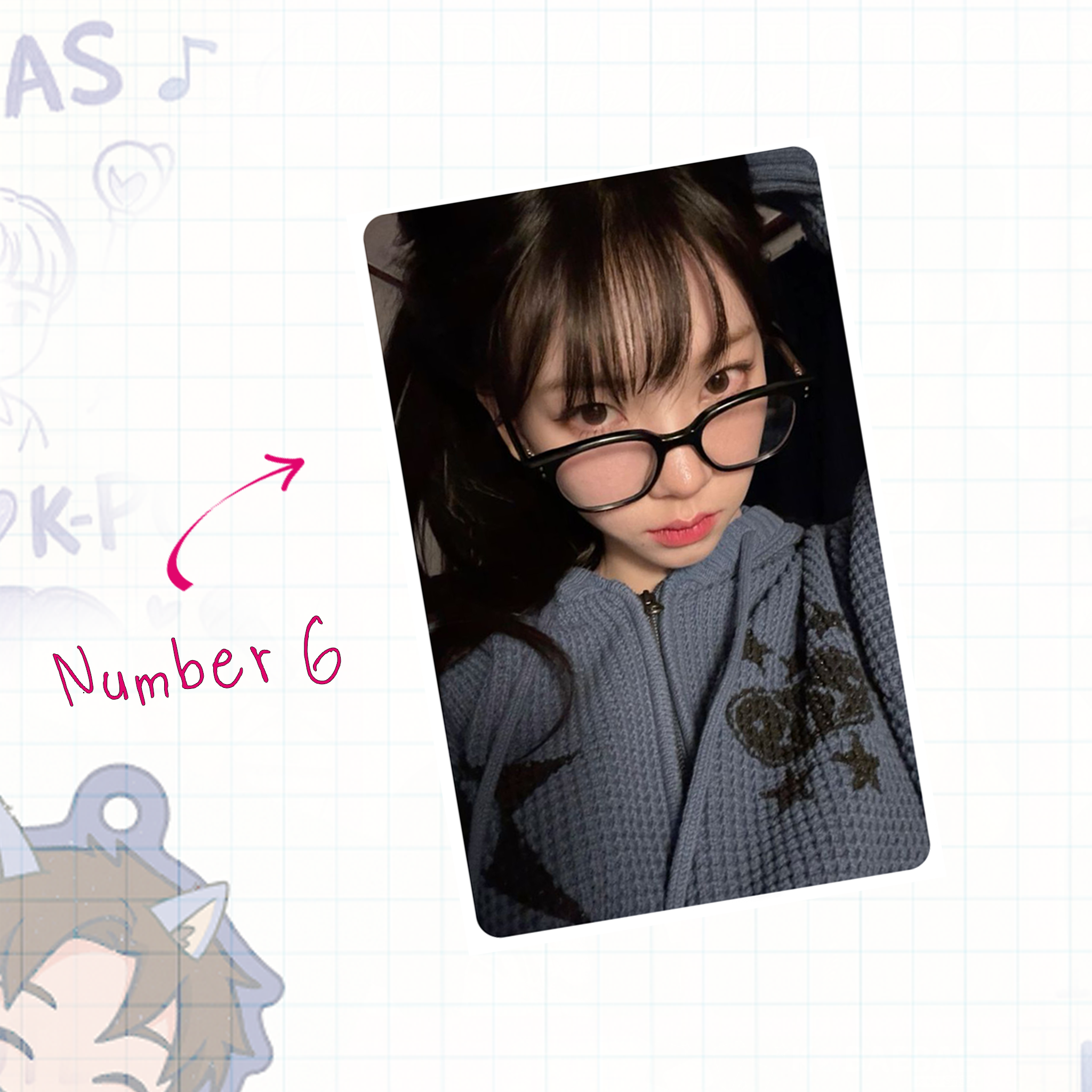 Aesp - Rina handmade photocards kpop inspired - Set 1
