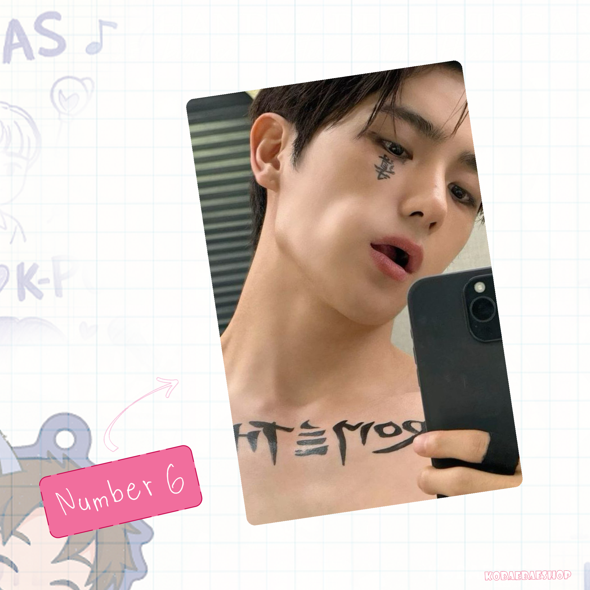 The Boyz - Hyunjae handmade photocards kpop inspired - Set 1