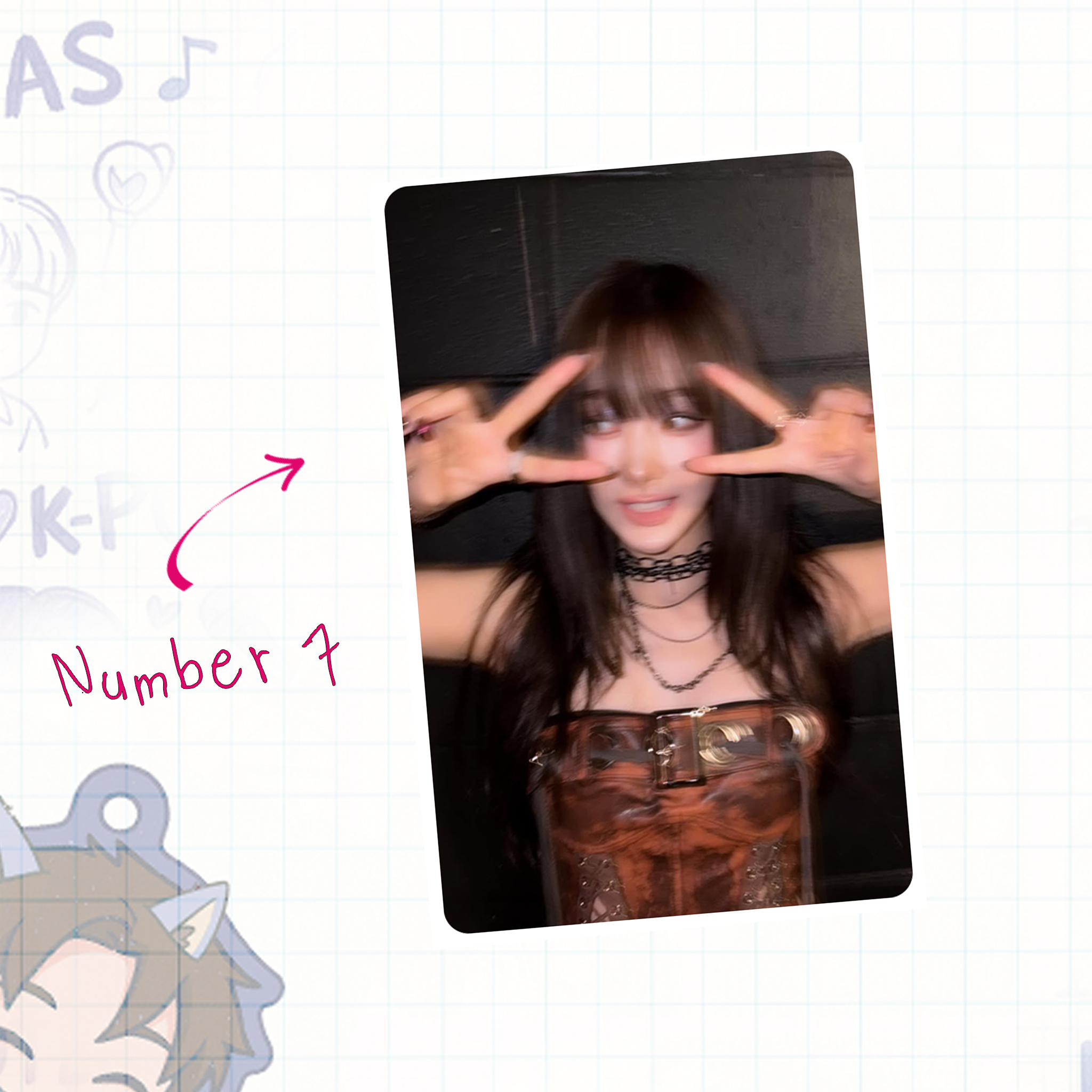 Aesp - Gigi handmade photocards kpop inspired - Set 1