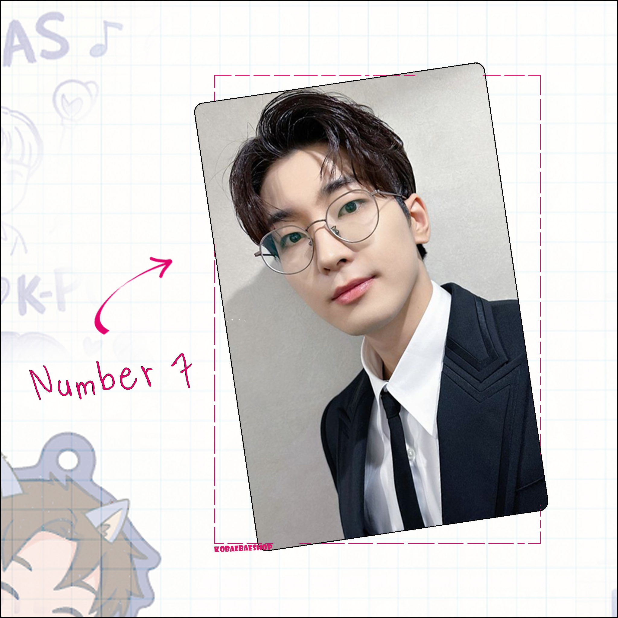 Svt - Wonwoo Handmade photocards kpop inspired - Bias Set 1