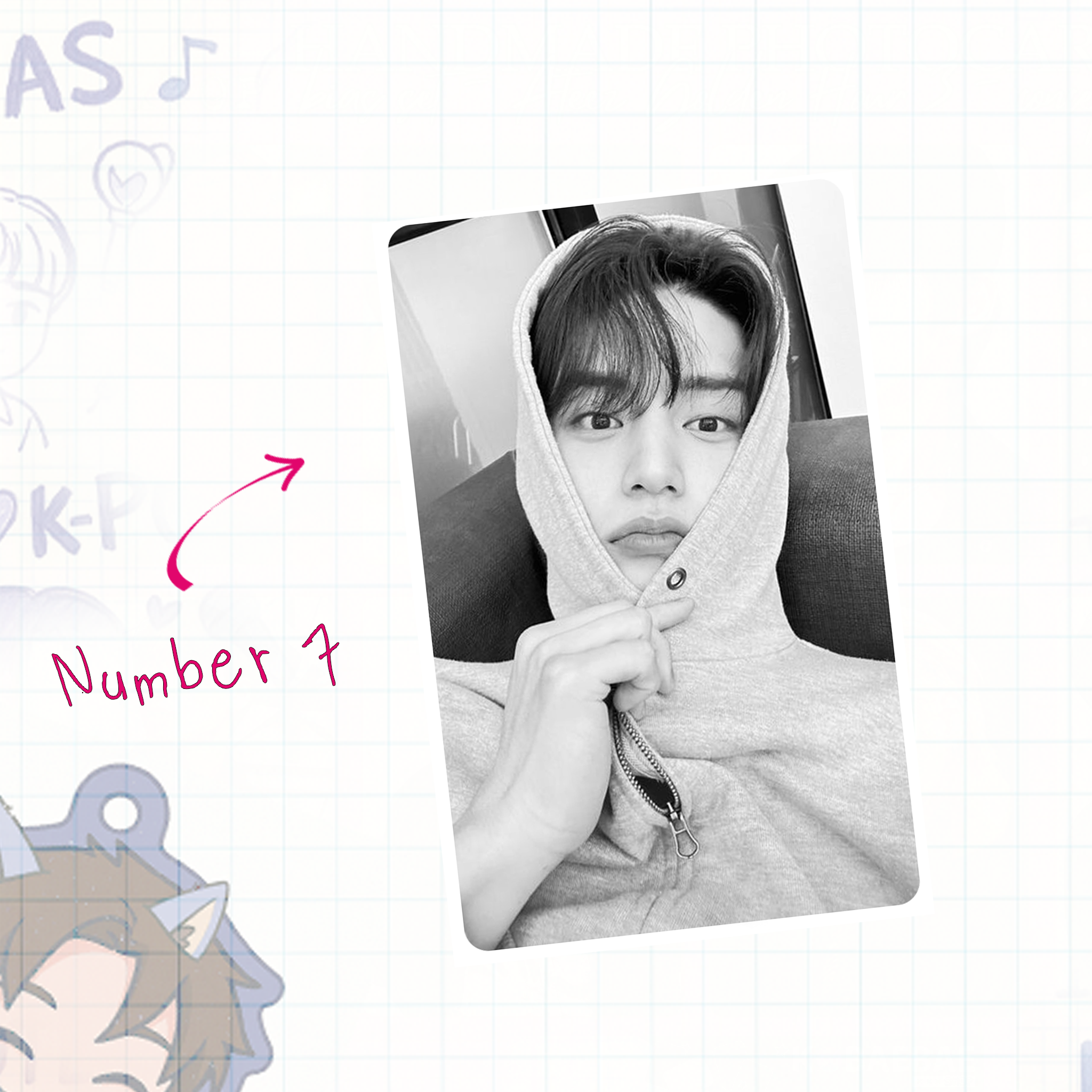 Zb1 - Jiwoo Handmade photocards kpop inspired - Bias Set 1