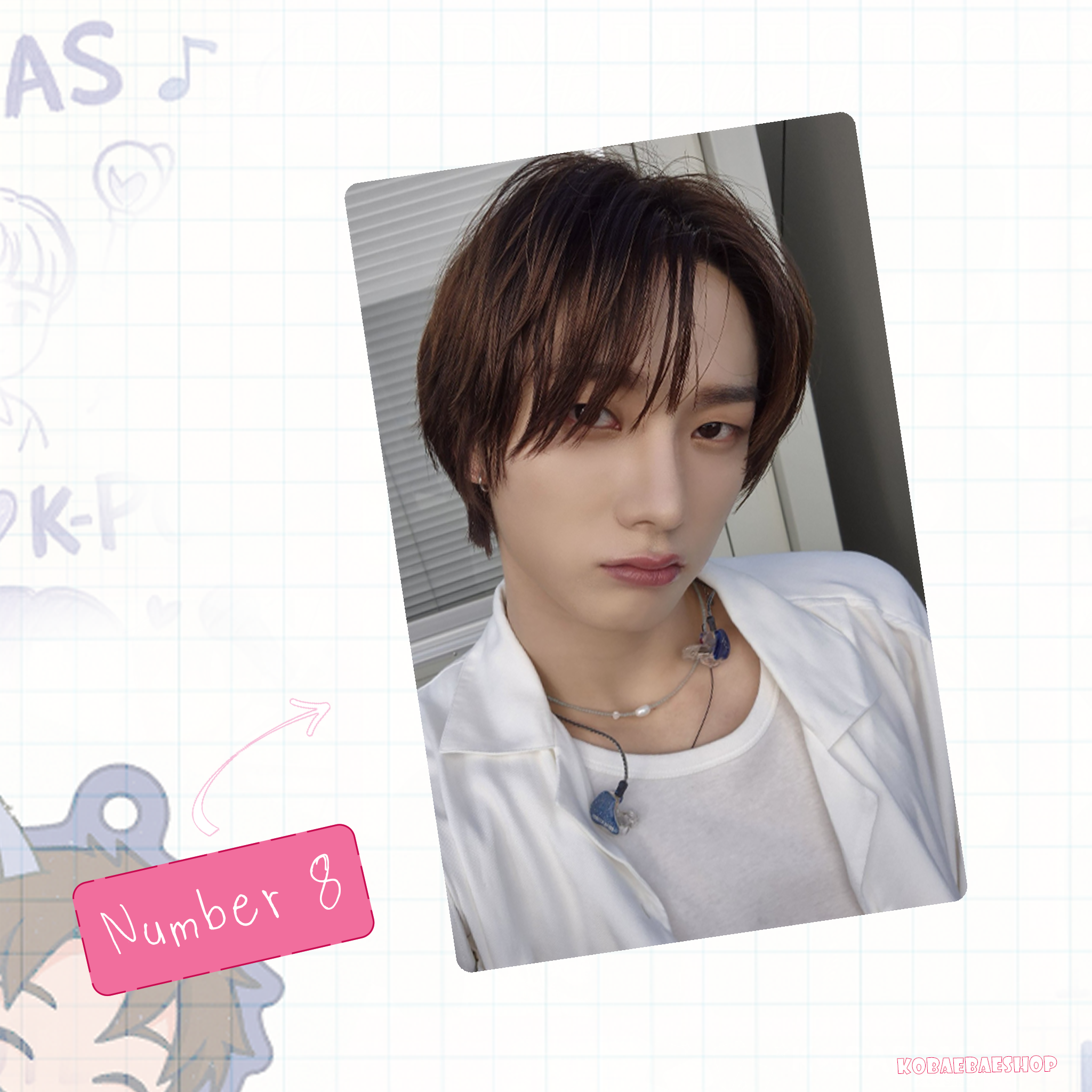 Boynextdoor - Sungho handmade photocards kpop inspired - Set 1