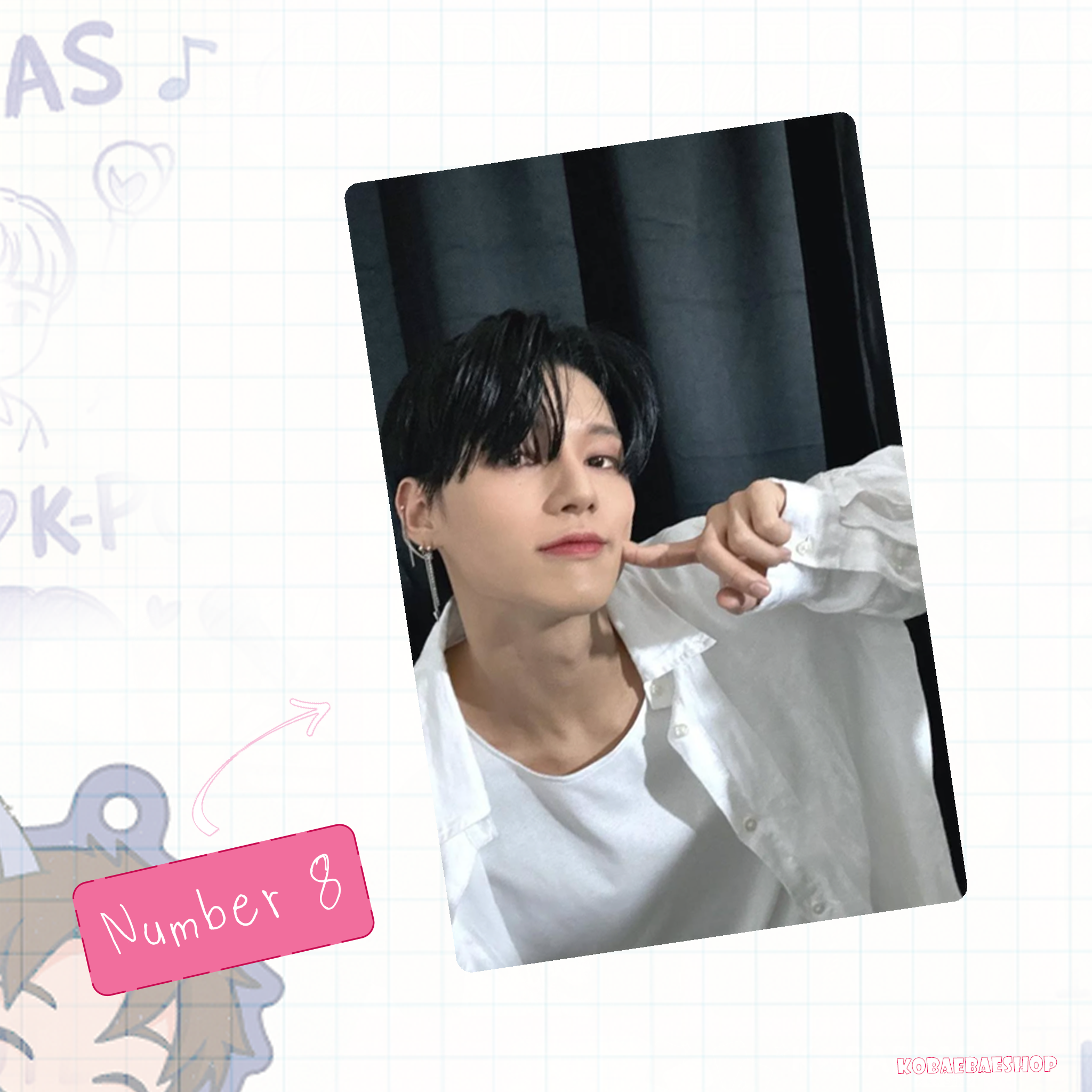 Atz - Woo Handmade photocards kpop inspired - Bias Set 2