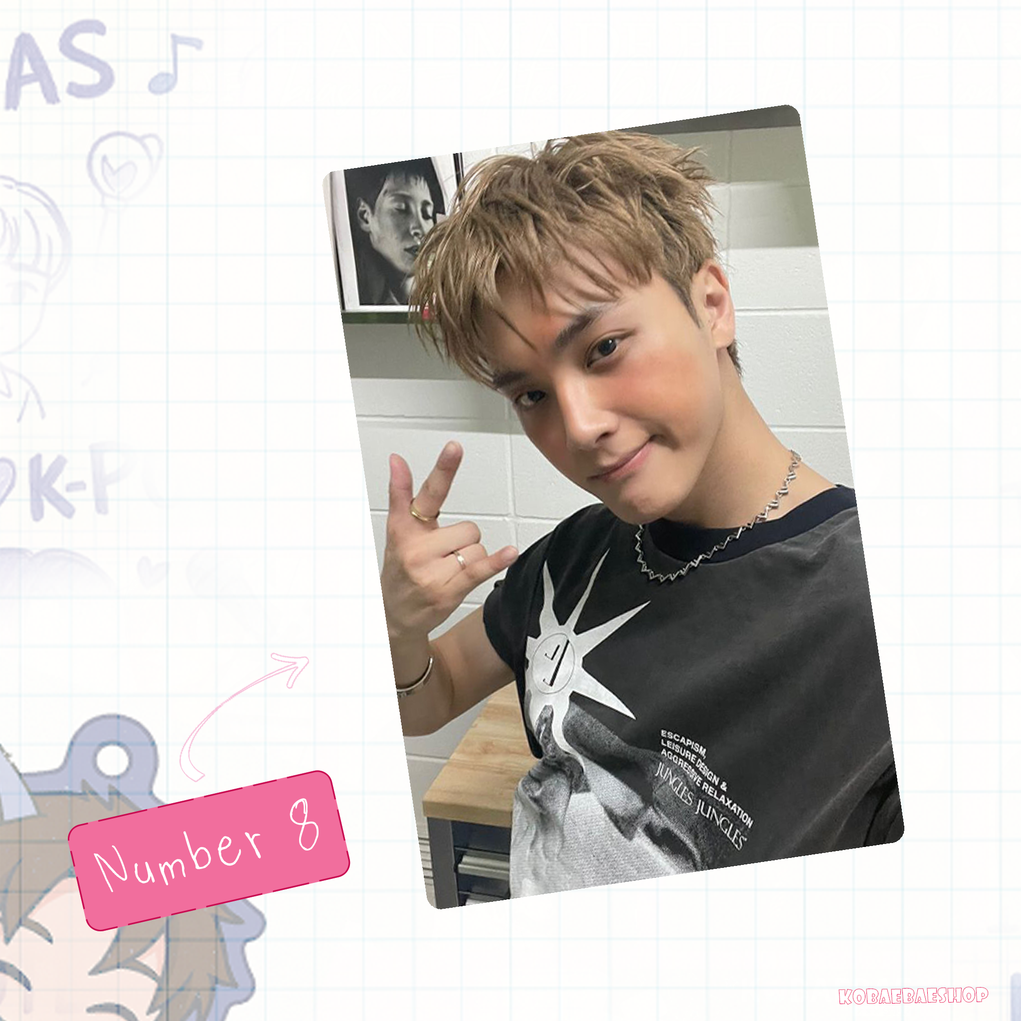 The Boyz - Nyeon handmade photocards kpop inspired - Set 1
