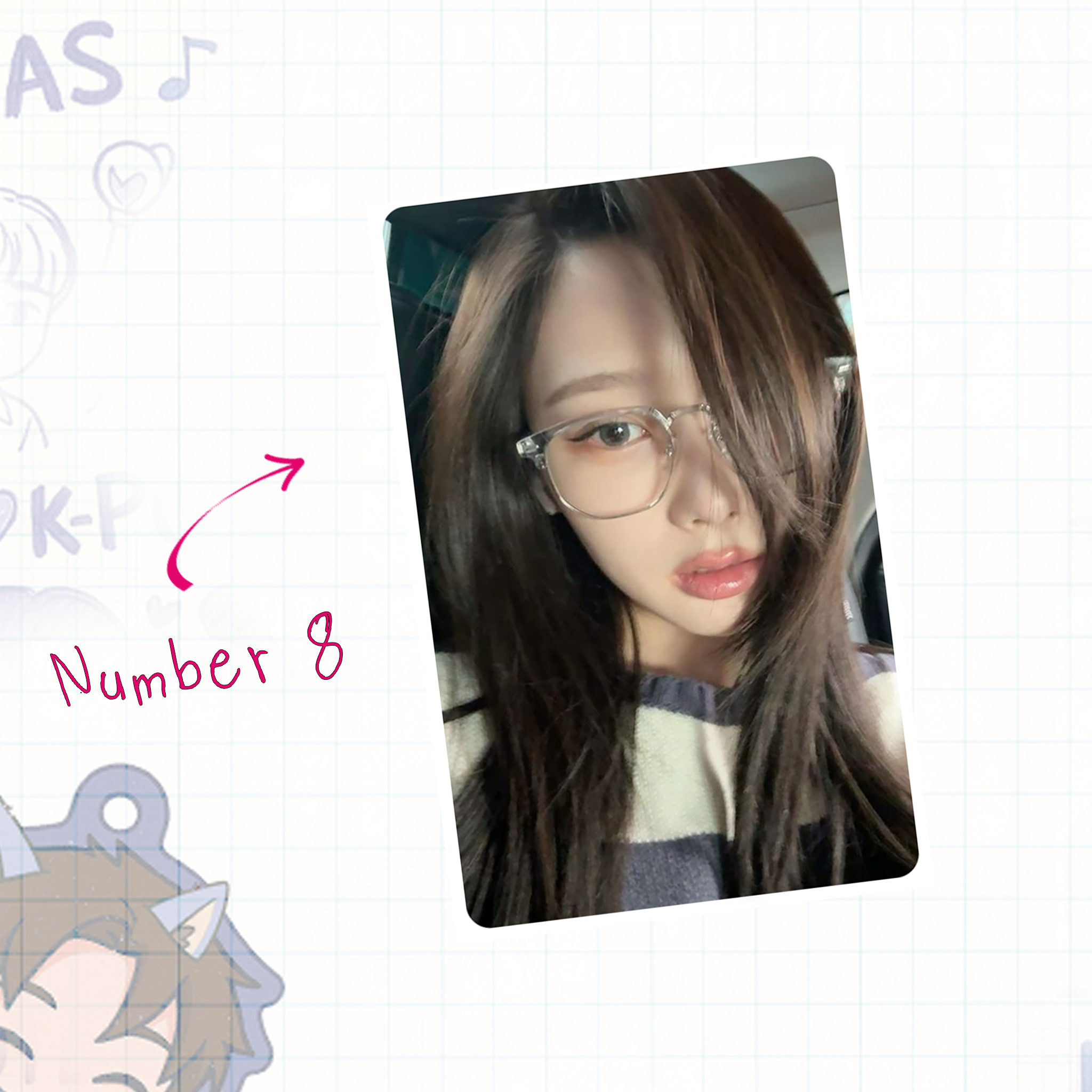 Aesp - Gigi handmade photocards kpop inspired - Set 1