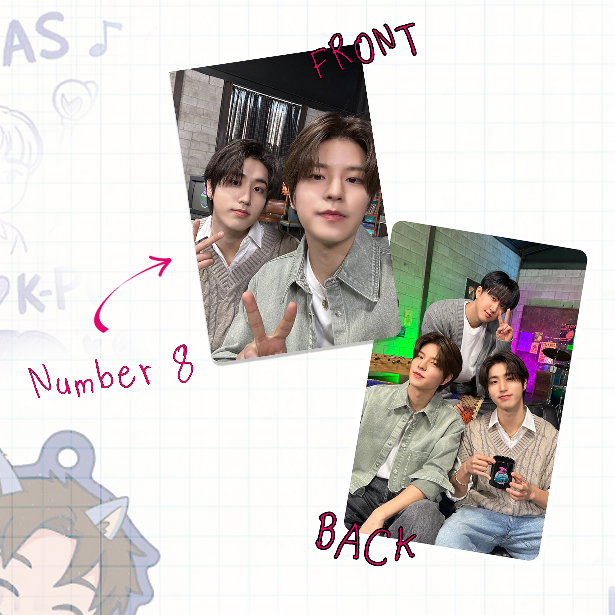 Skz - OT8 handmade 2kids room - double bias set
