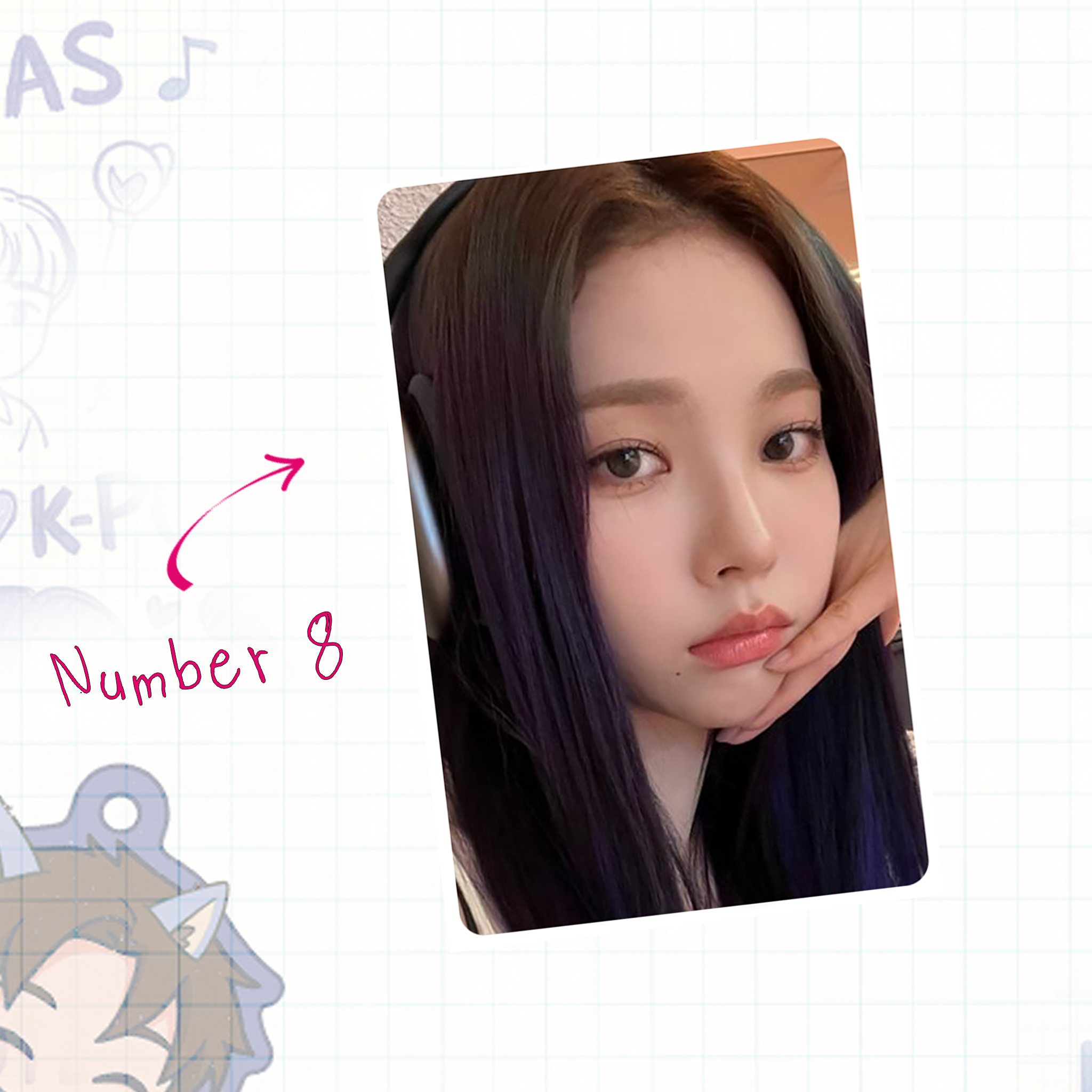 Aesp - Rina handmade photocards kpop inspired - Set 1