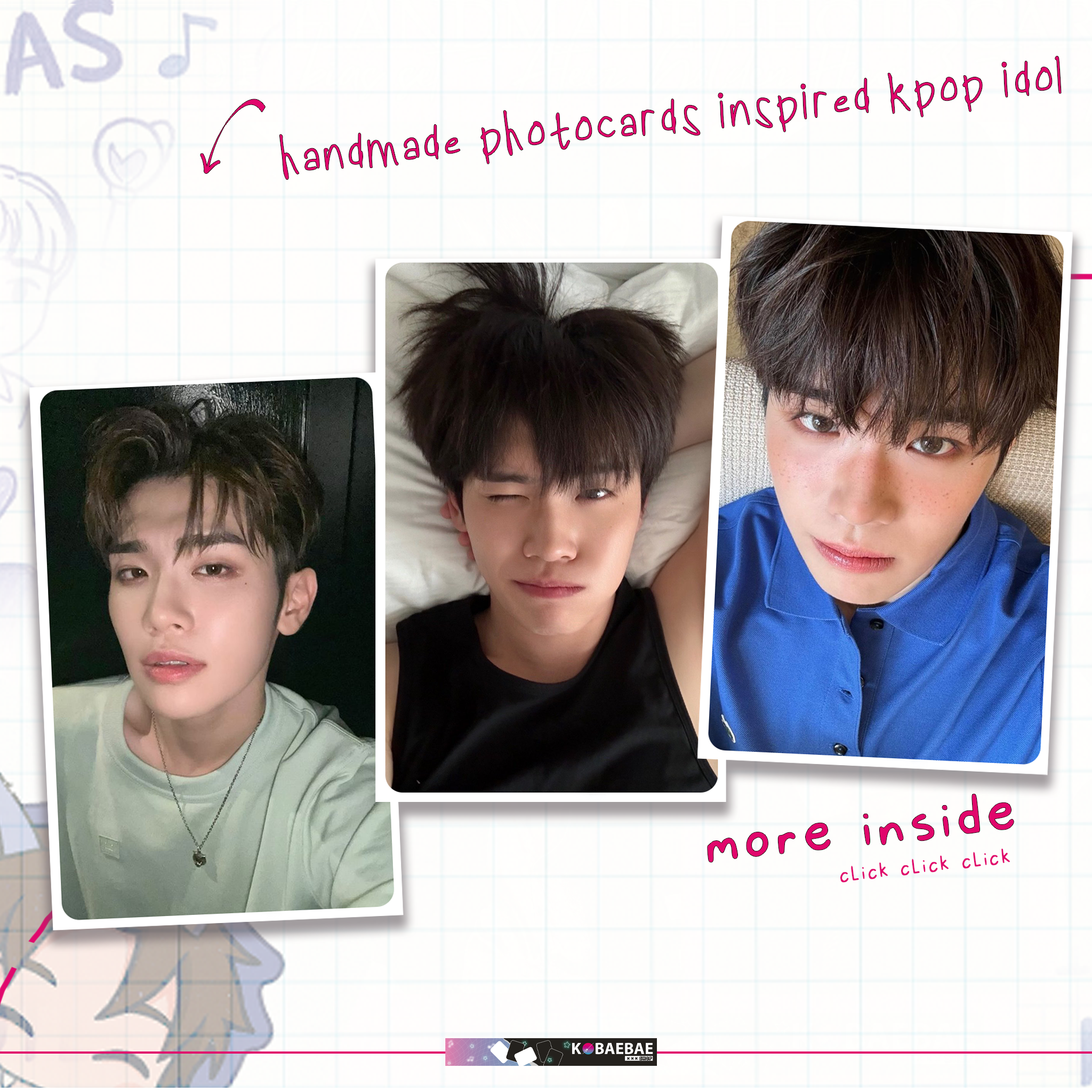 Zb1 - Tere Handmade photocards kpop inspired - Bias Set 1
