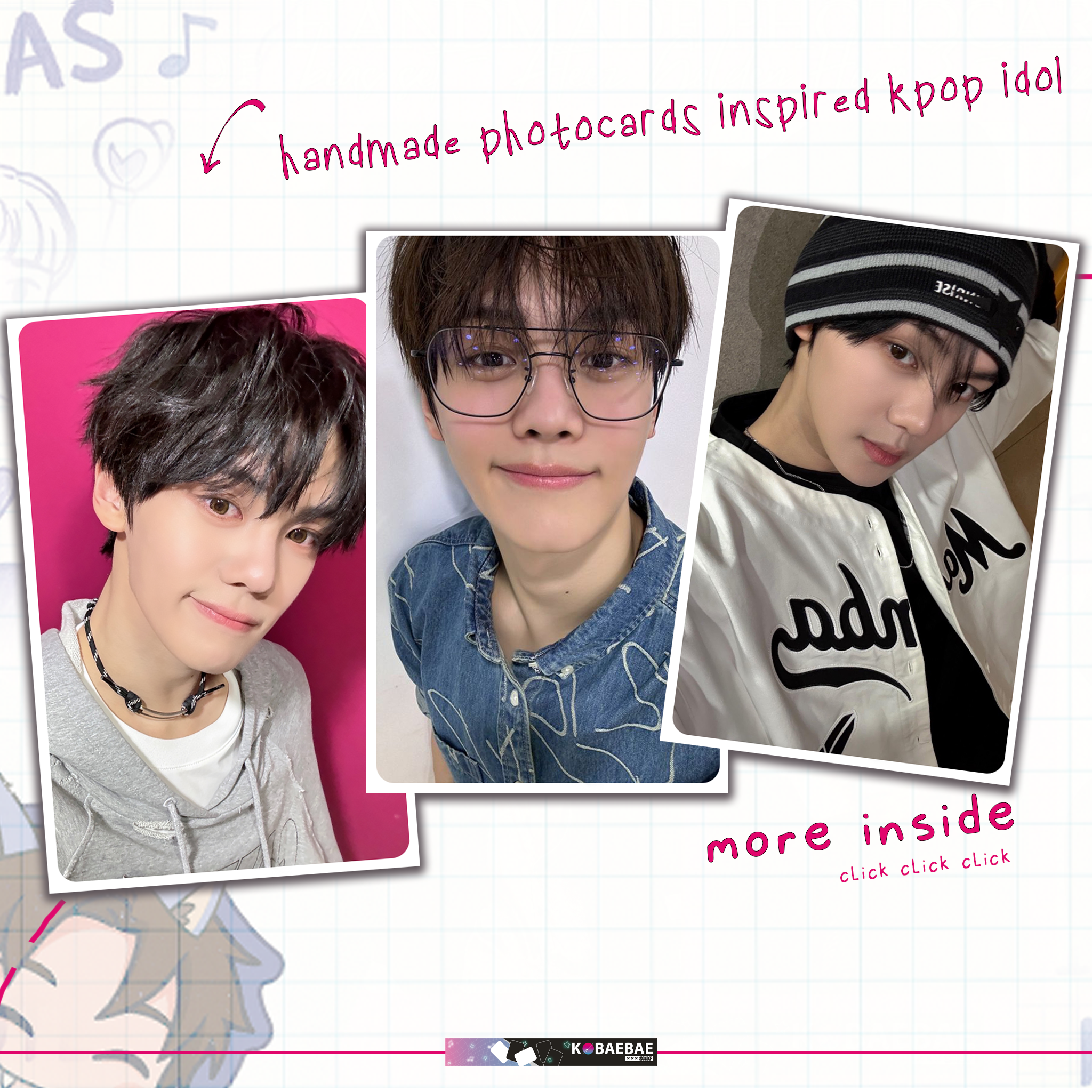 Zb1 - Gyuvi Handmade photocards kpop inspired - Bias Set 1