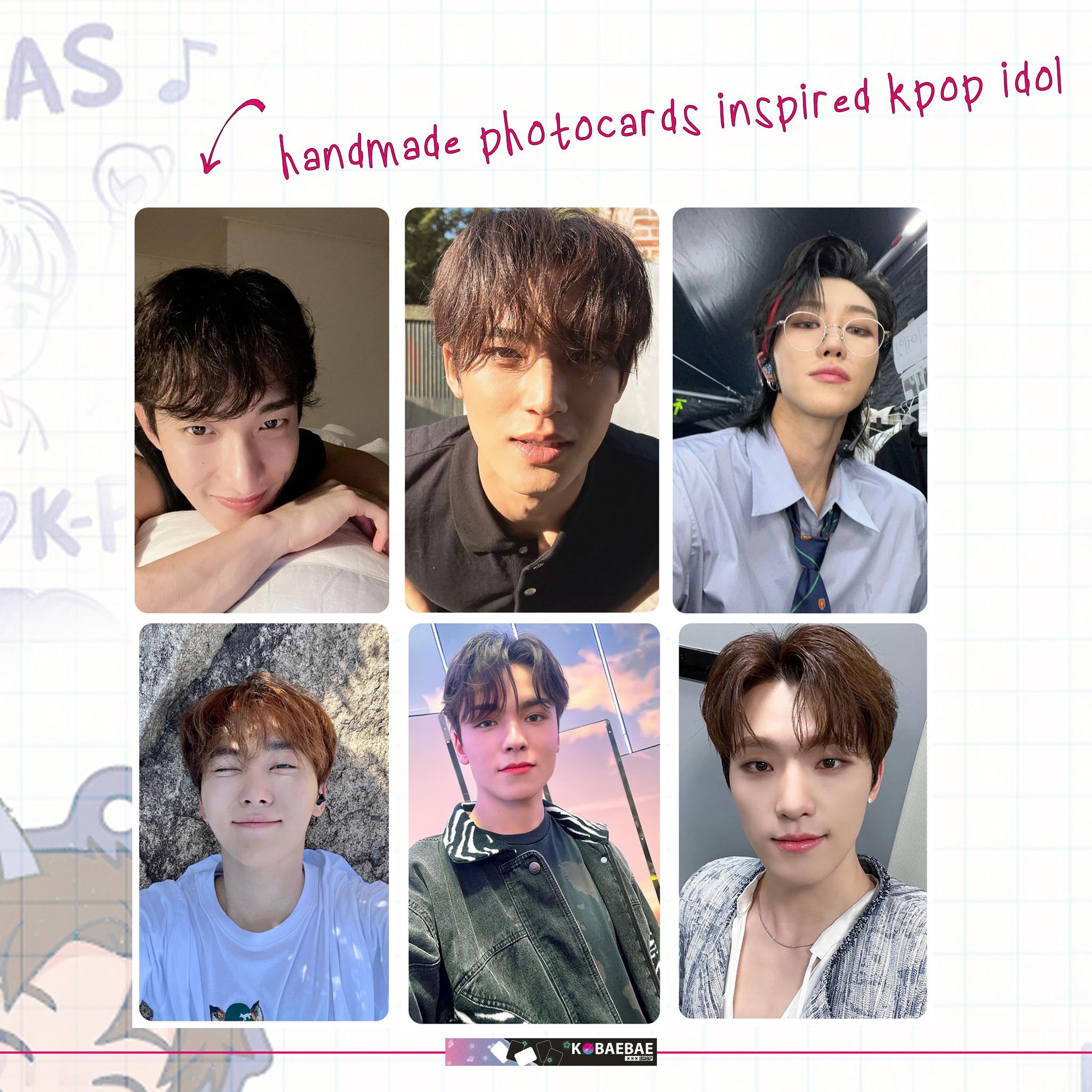 Svt OT13 Full Set – Handmade Kpop Inspired Photocards (Pack 1)