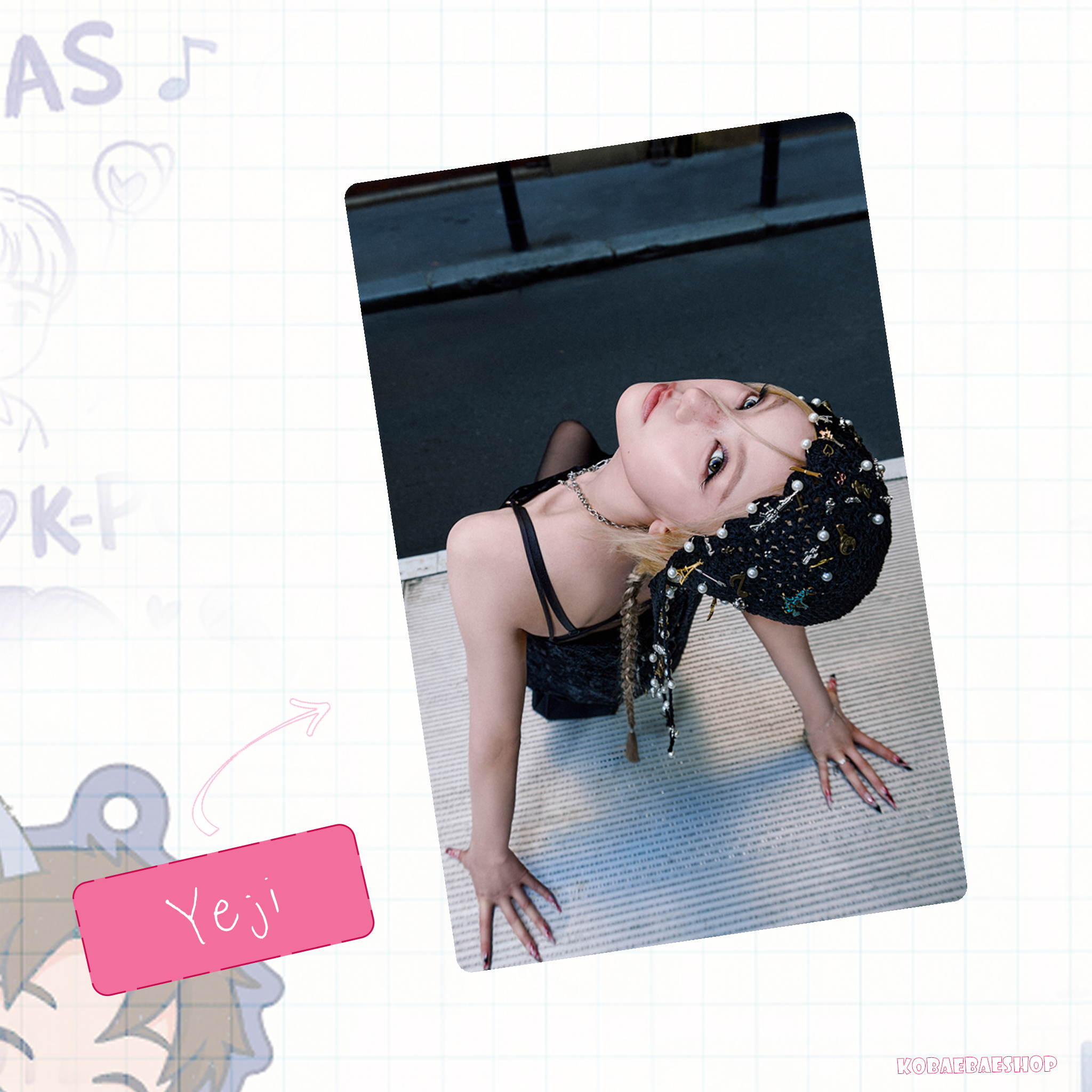 Itzy - OT5 handmade Tunnel (Vis.) photocards - bias set 1