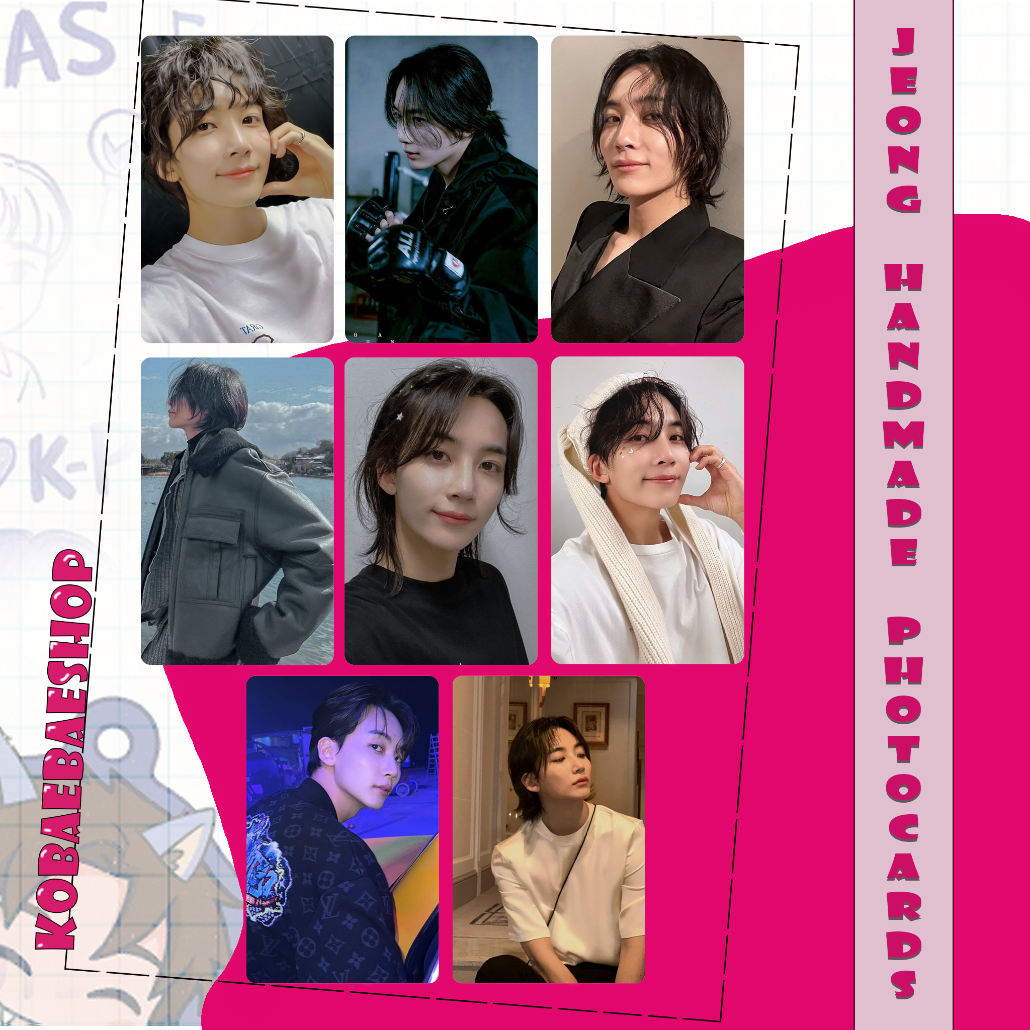 Svt - Jeong Handmade photocards kpop inspired - Bias Set 1