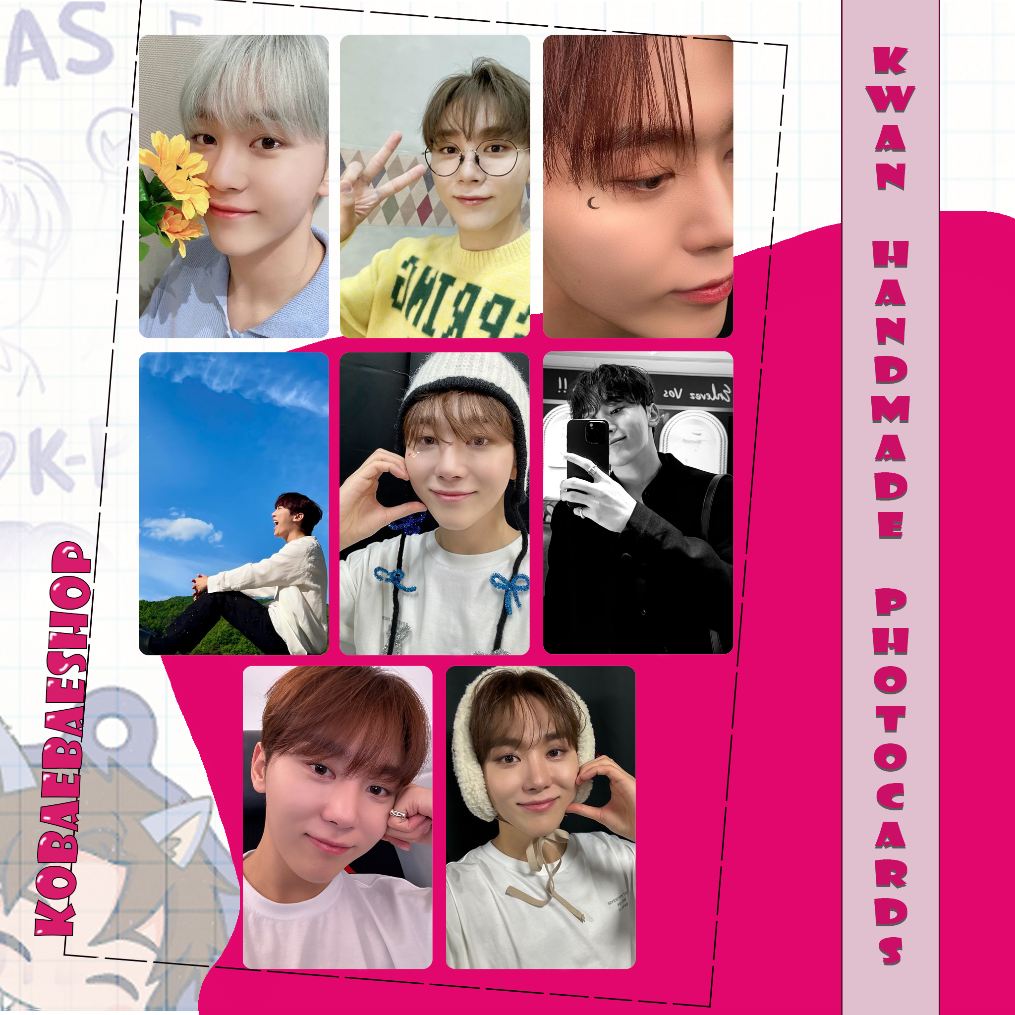 Svt - Kwan Handmade photocards kpop inspired - Bias Set 1