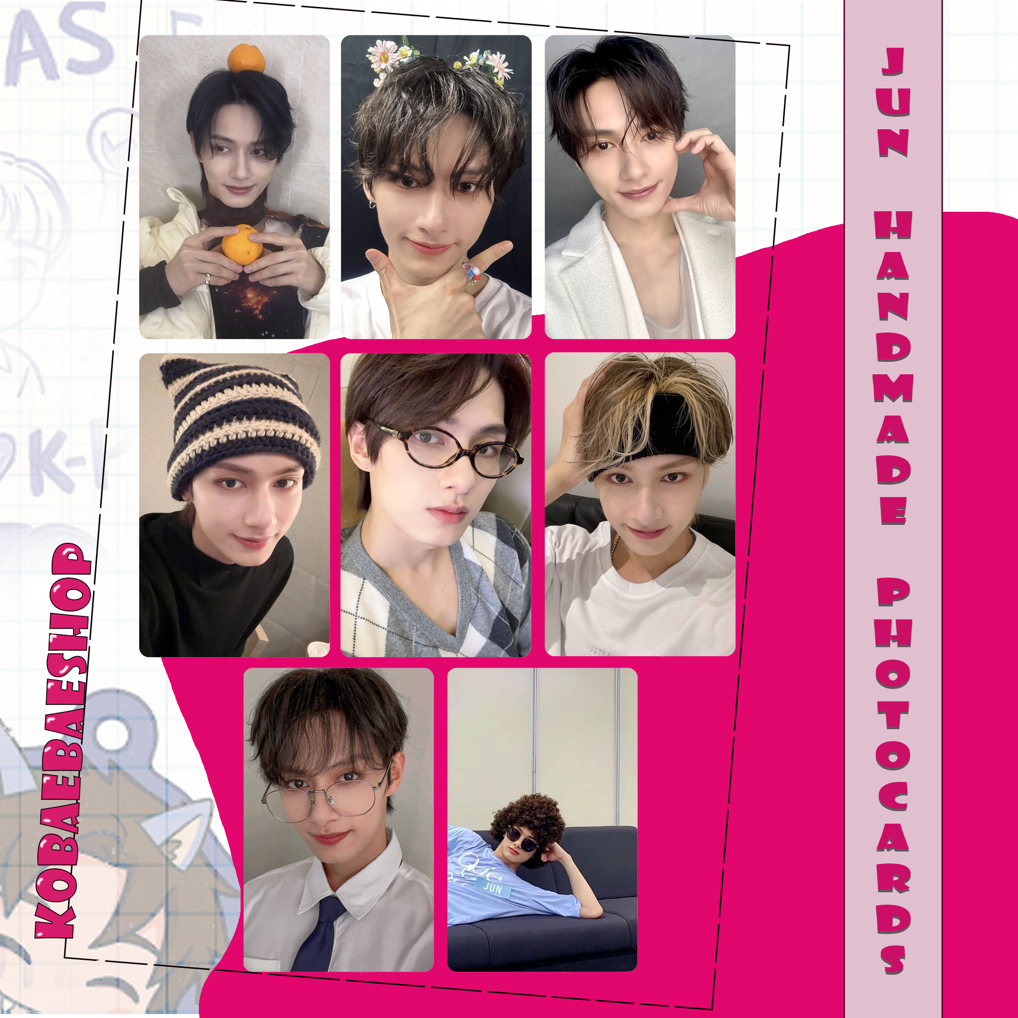 Svt - Jun Handmade photocards kpop inspired - Bias Set 1