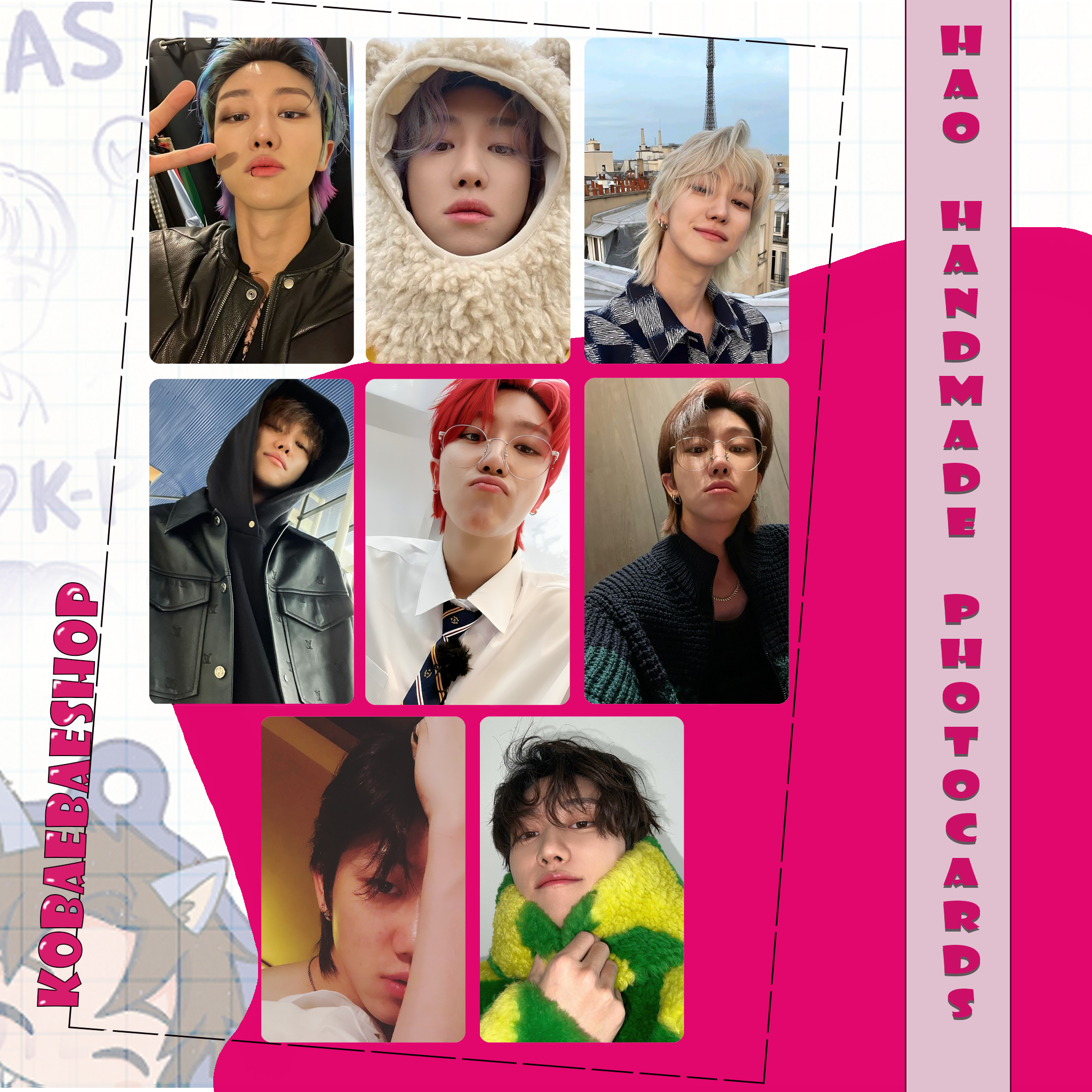 Svt - Hao Handmade photocards kpop inspired - Bias Set 1