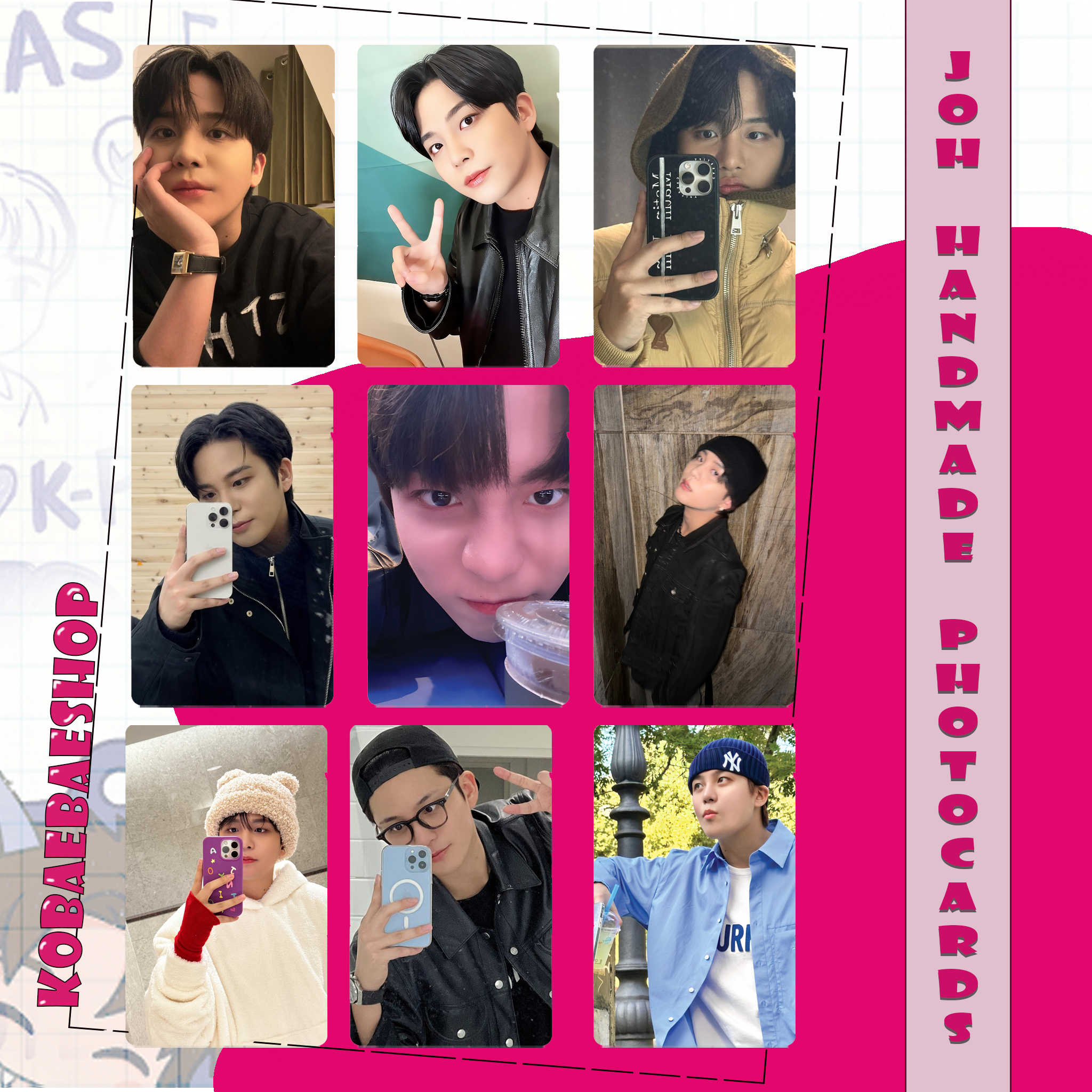 Atz - Jongh Handmade photocards kpop inspired - Bias Set 2