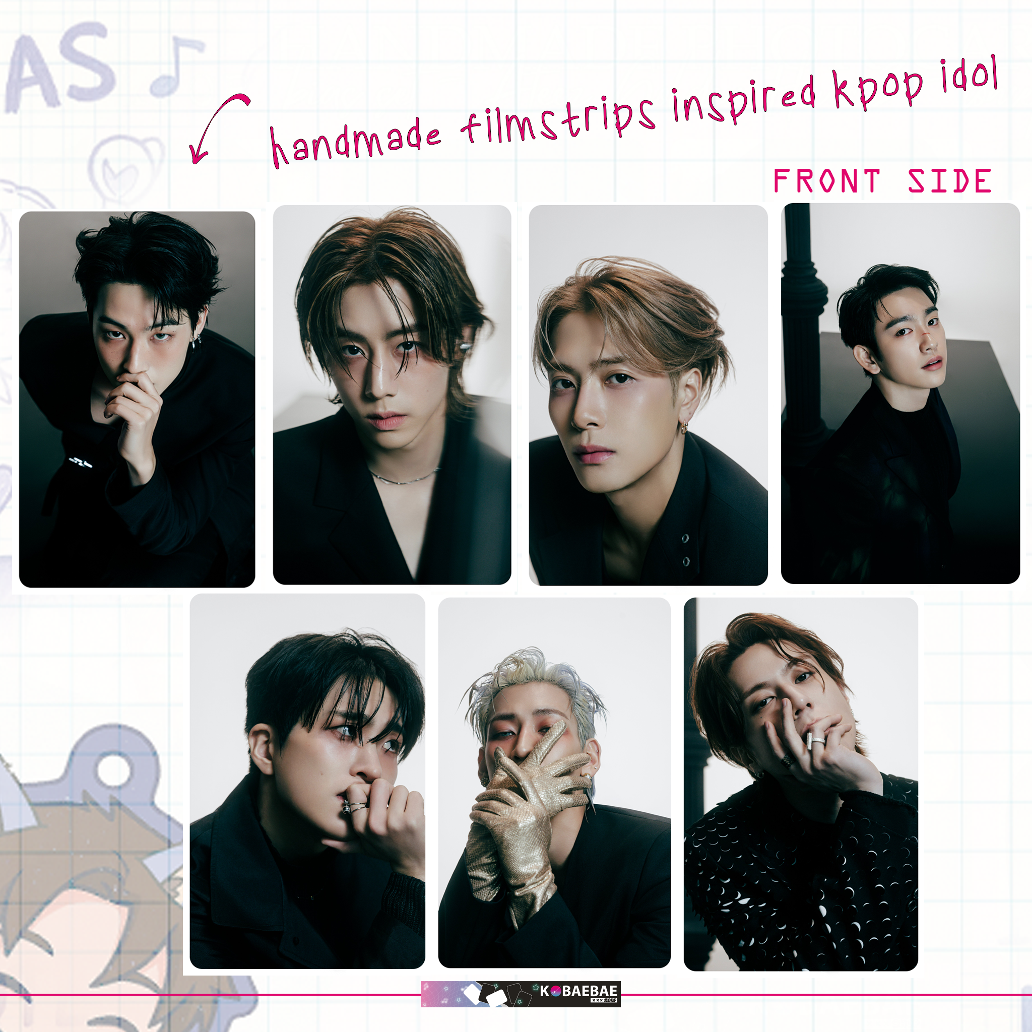 GotSev - Ot7 handmade photocards kpop inspired - Winter Hept. - Wint concept