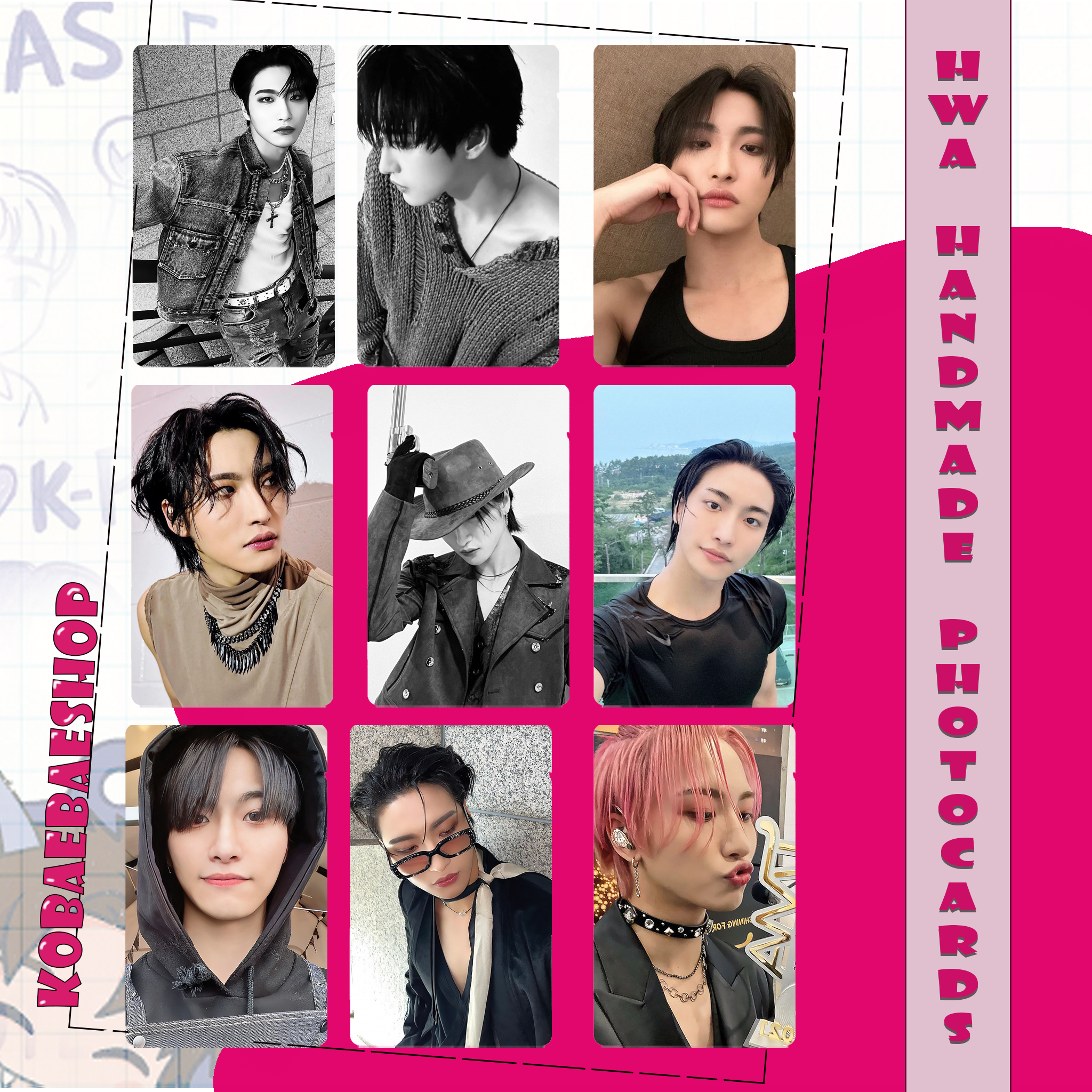 Atz - Hwa Handmade photocards kpop inspired - Bias Set 2