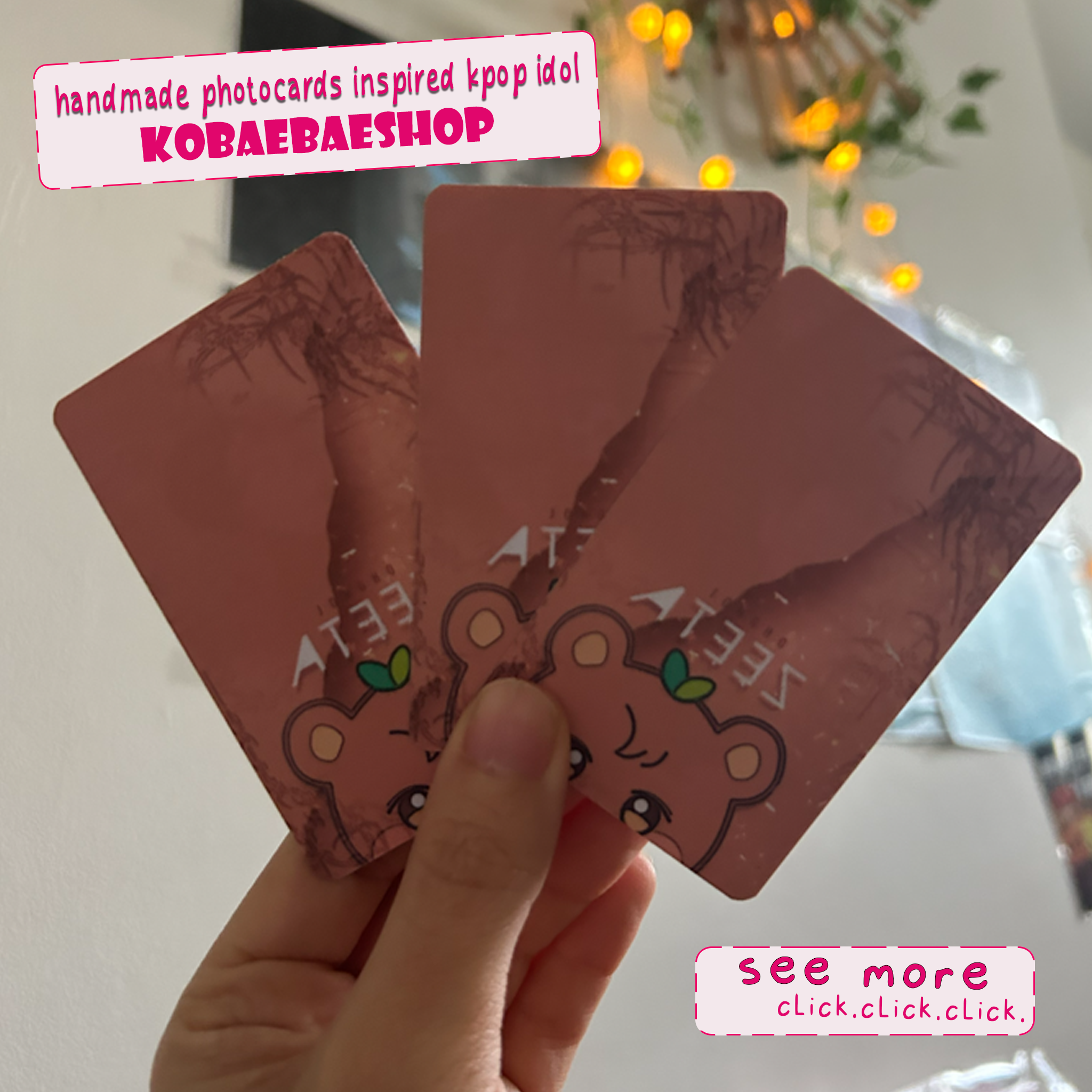 Atz - Jongh Handmade photocards kpop inspired - Bias Set 2