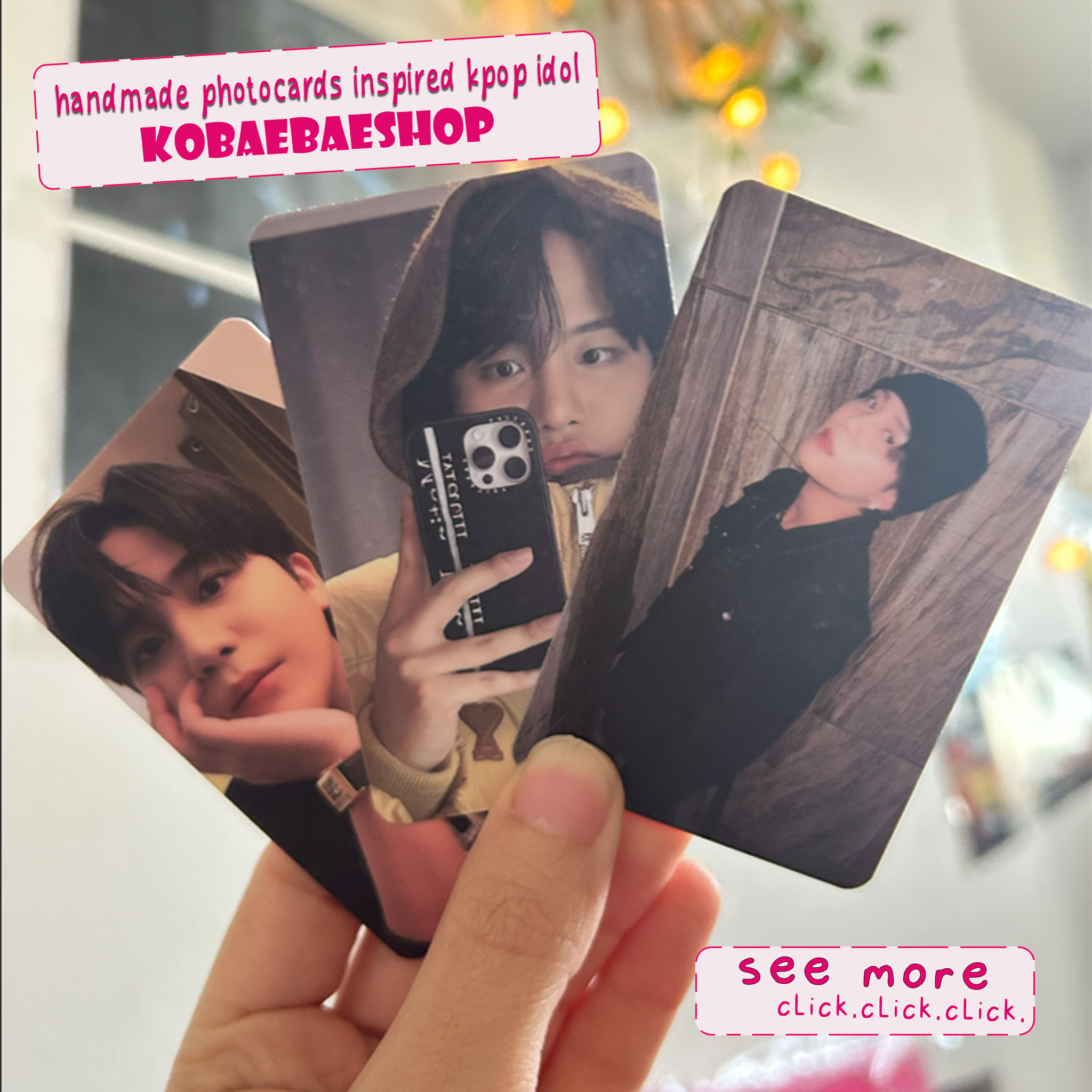 Atz - Jongh Handmade photocards kpop inspired - Bias Set 2