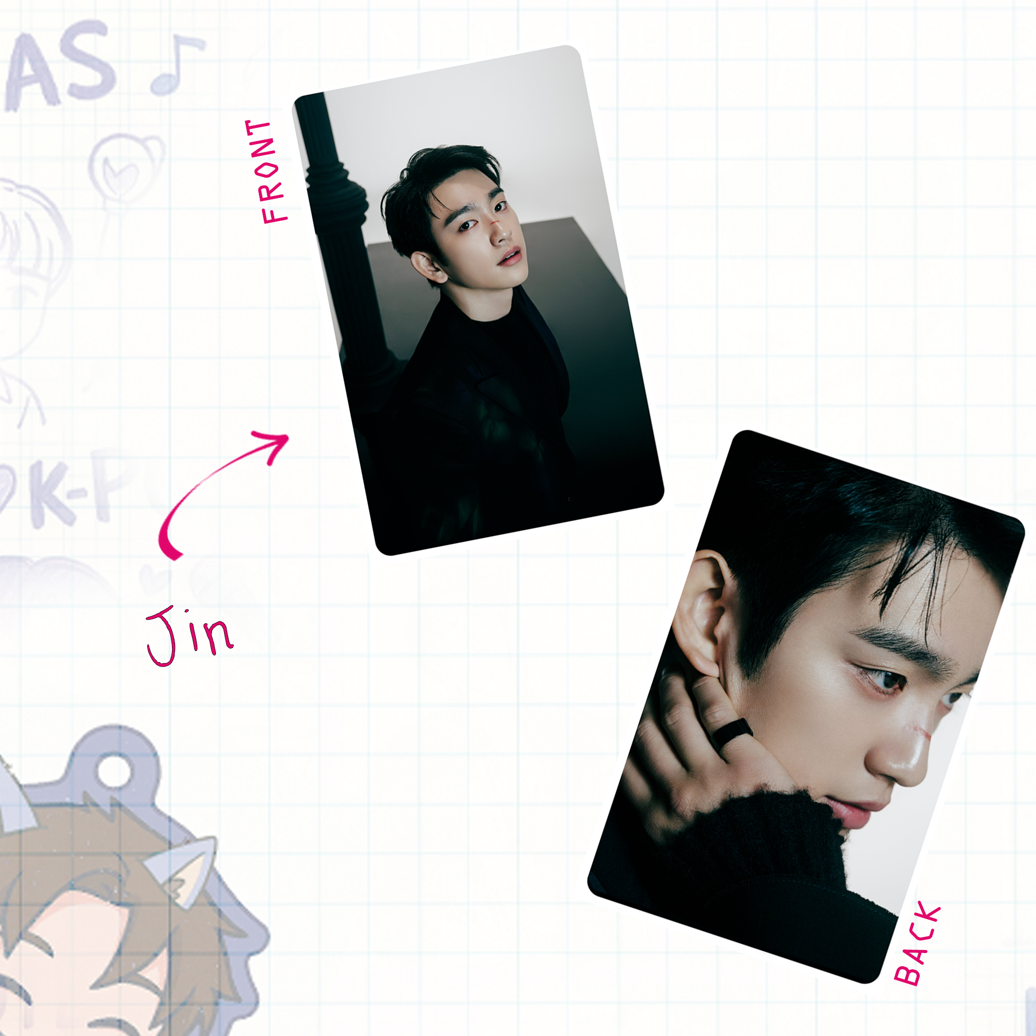 GotSev - Ot7 handmade photocards kpop inspired - Winter Hept. - Wint concept