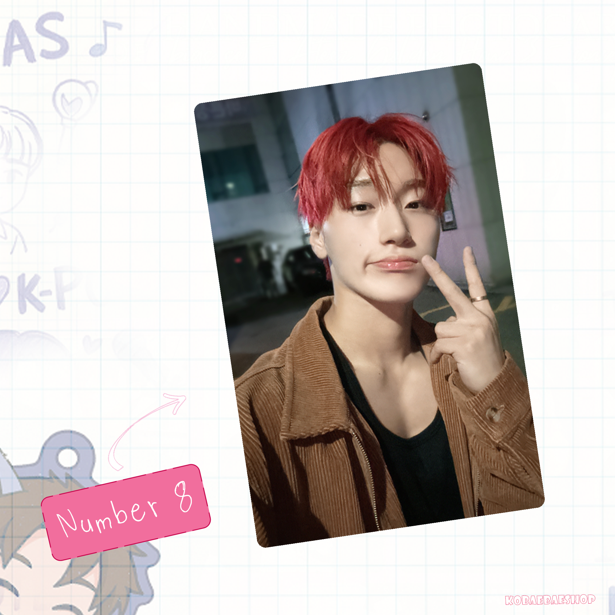 Atz - San Handmade photocards kpop inspired - Bias Set 2