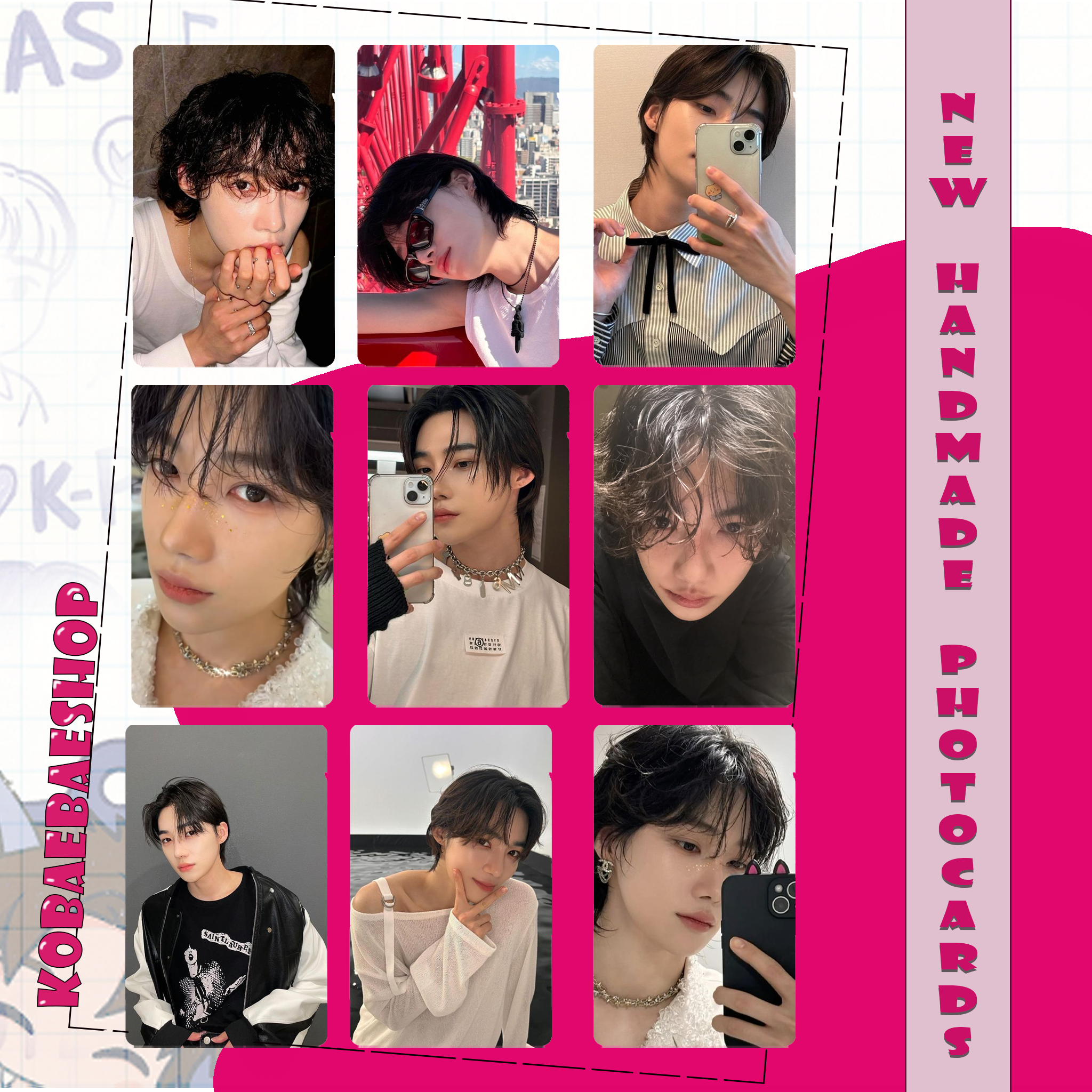 The Boyz - New handmade photocards kpop inspired - Set 1