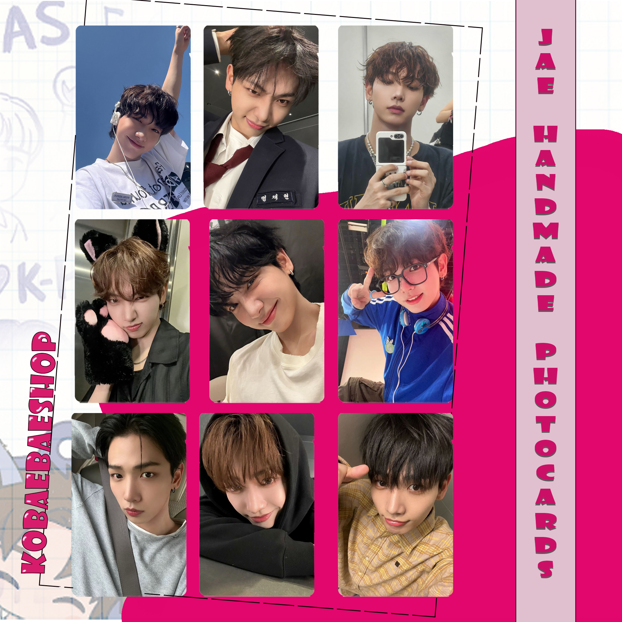 Boynextdoor - Jaehyun handmade photocards kpop inspired - Set 1