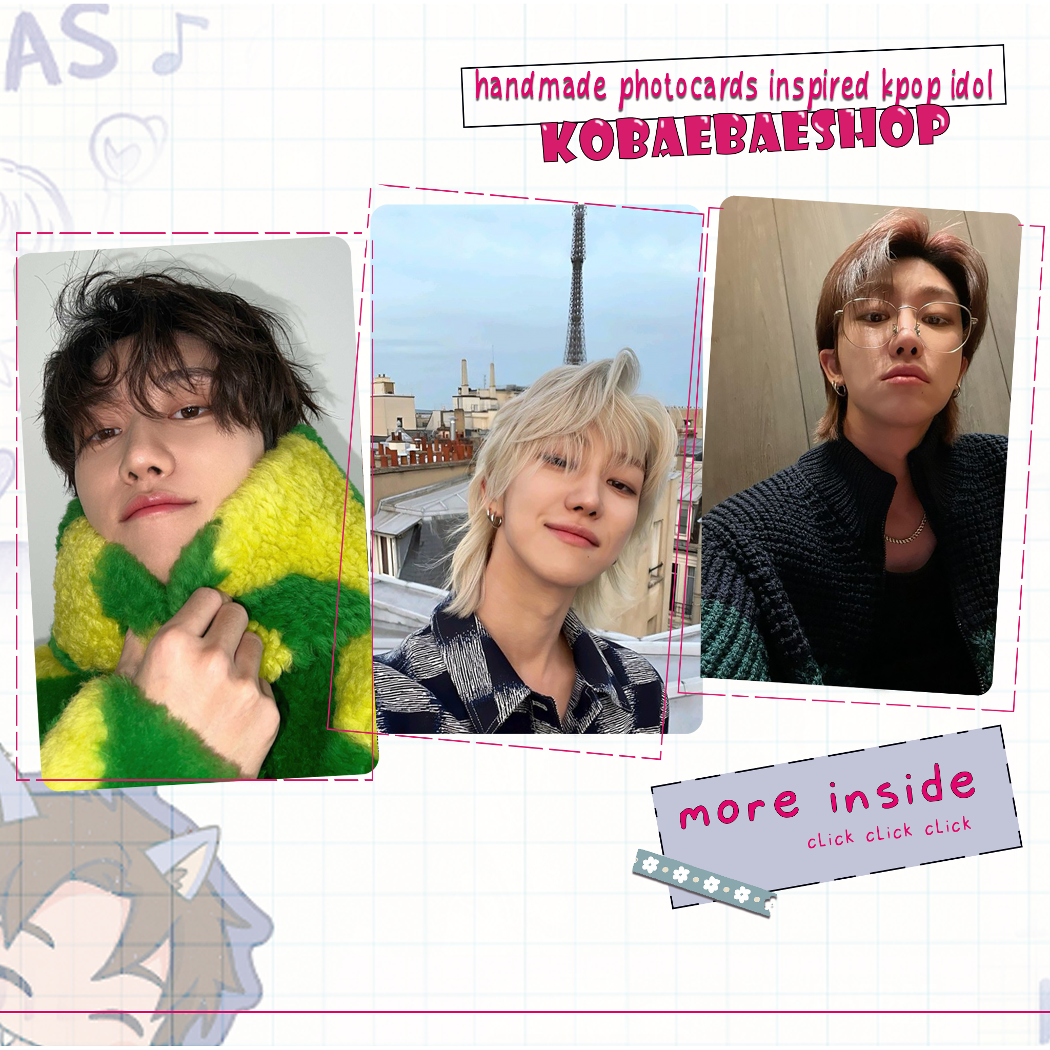 Svt - Hao Handmade photocards kpop inspired - Bias Set 1