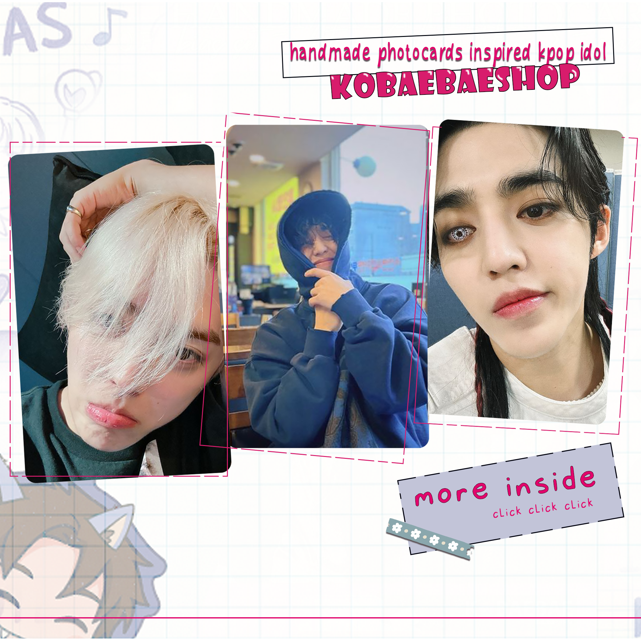 Svt - Scoups Handmade photocards kpop inspired - Bias Set 1