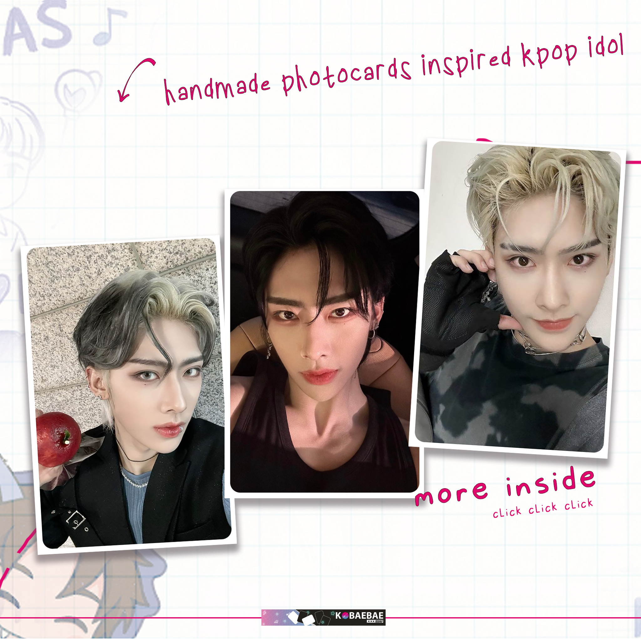 Zb1 - Rick Handmade photocards kpop inspired - Bias Set 1