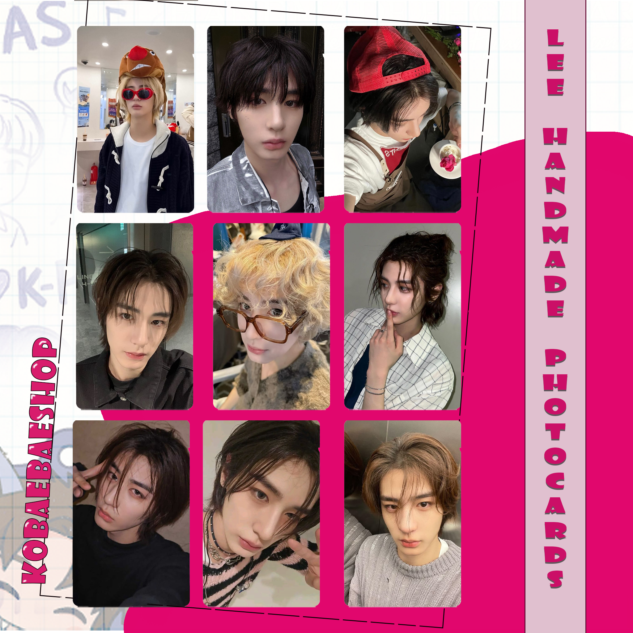 Boynextdoor - Leehan handmade photocards kpop inspired - Set 1