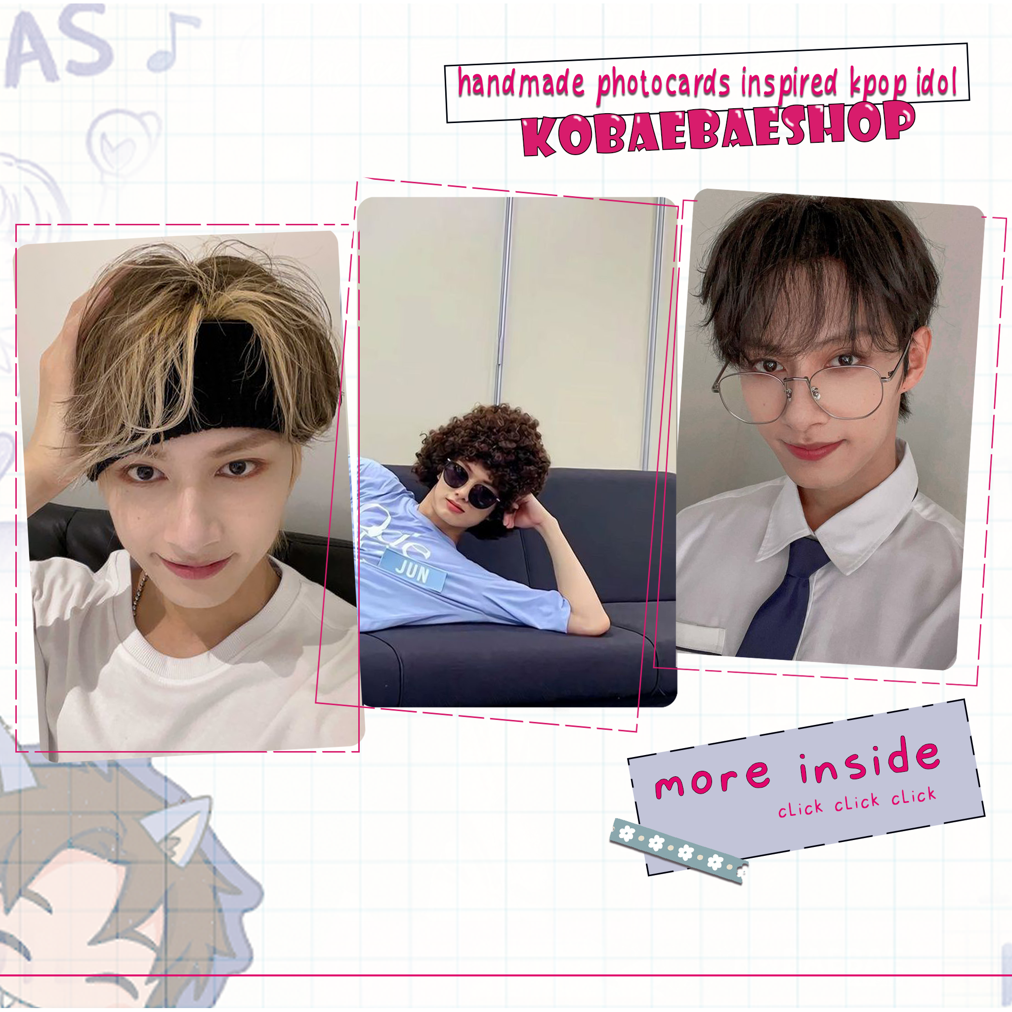 Svt - Jun Handmade photocards kpop inspired - Bias Set 1
