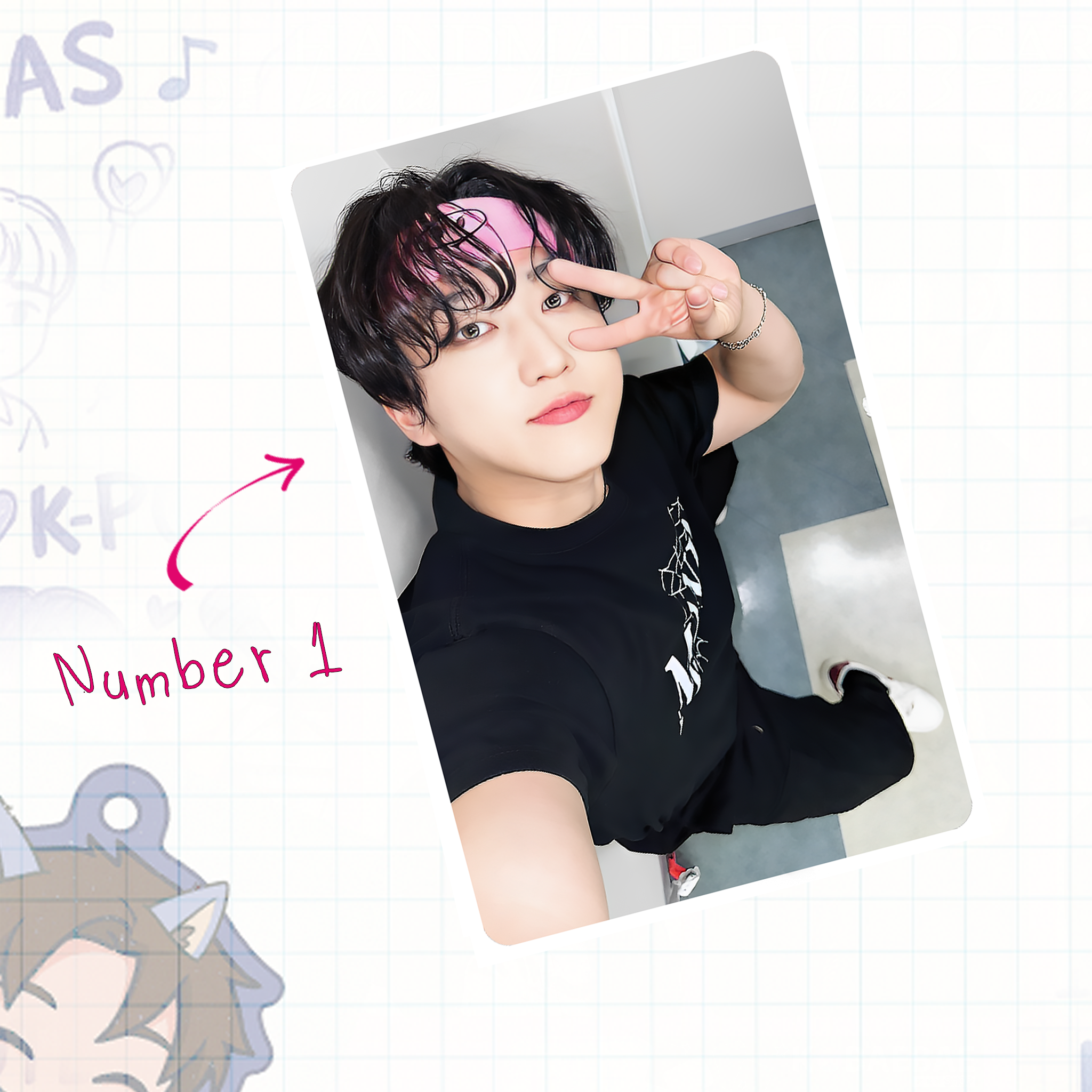 Skz - Binnie handmade photocards kpop inspired - Set 1